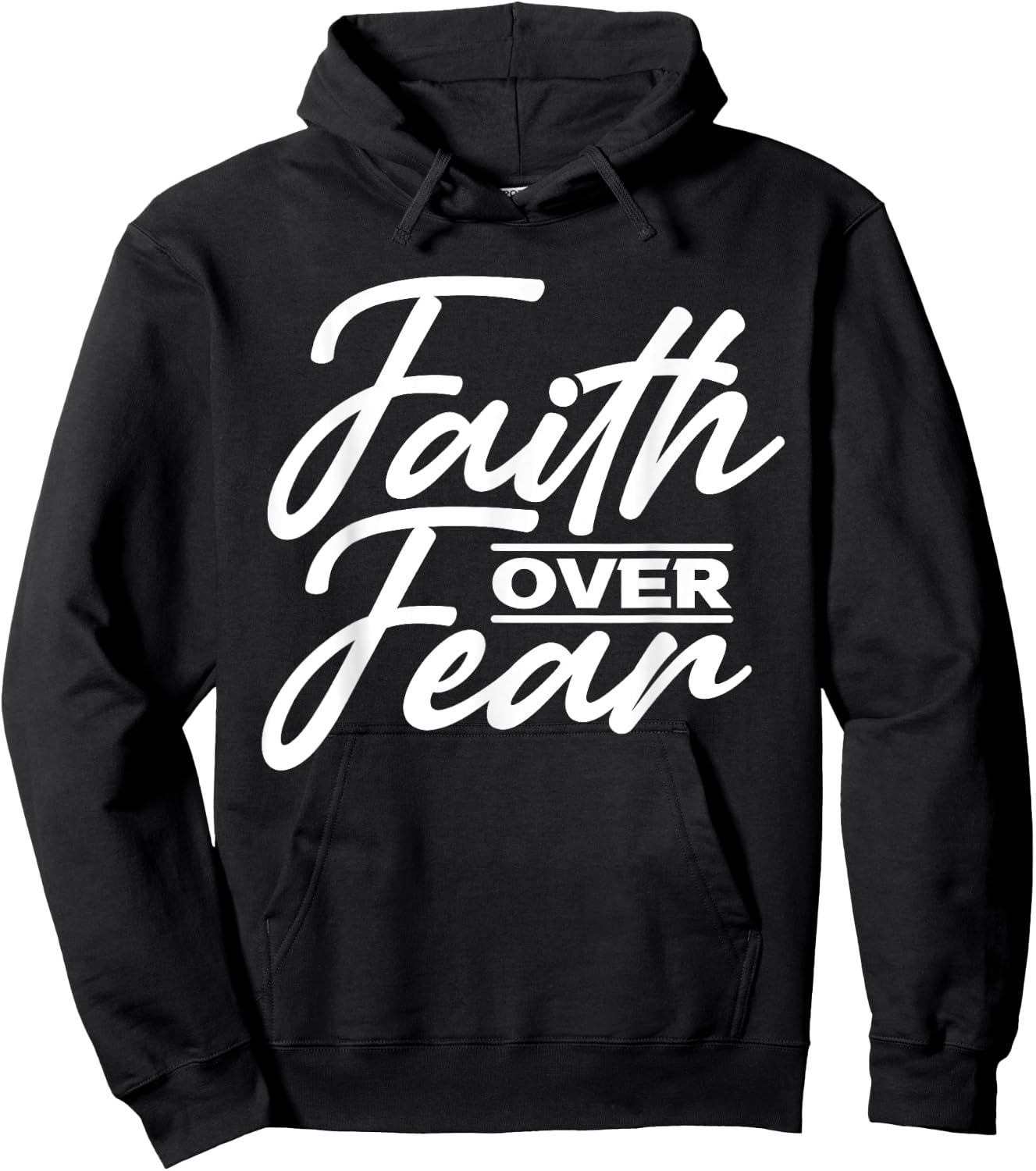 Faith Over Fear Christian God Jesus Faith Christianity Hoodie - Hoodie | Black