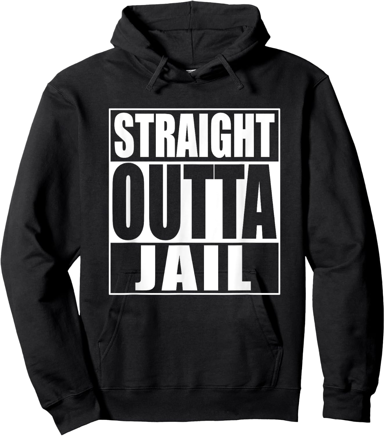 Straight Outta Jail Hoodie - Hoodie | Black