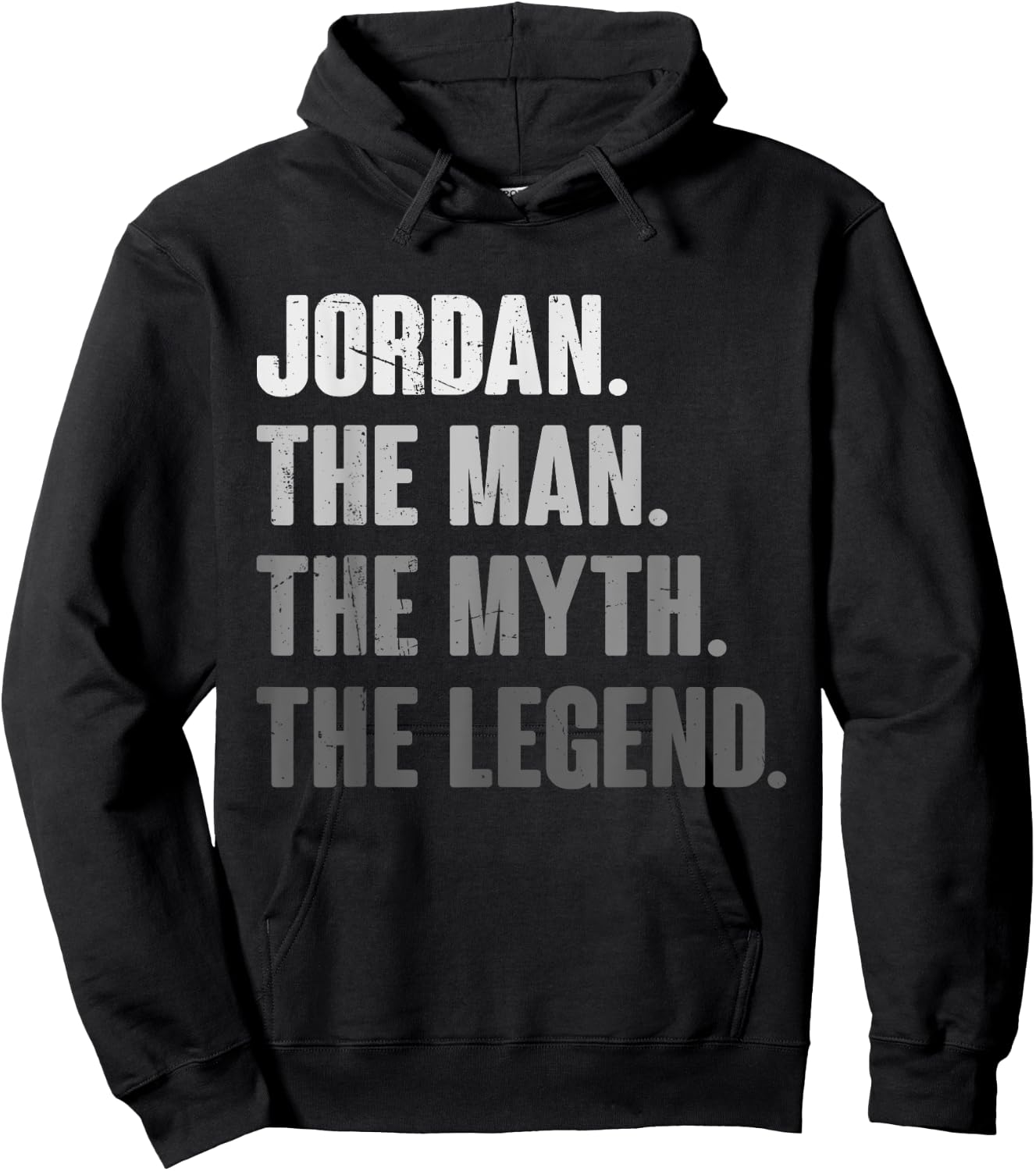 Jordan The Man The Myth The Legend Funny Gift Jordan Hoodie - Hoodie | Black