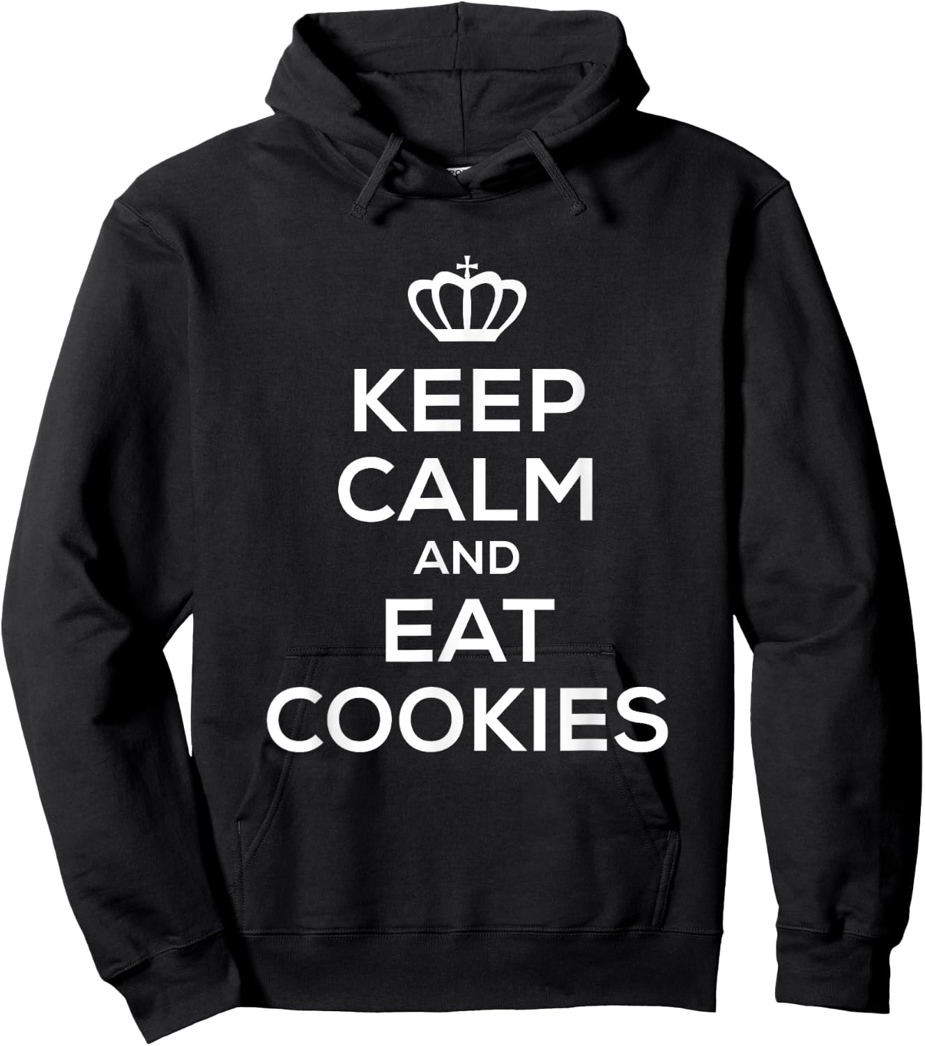 Keep Calm and Eat Cookies T Shirt Men Kids Food Hoodie - Hoodie | Black