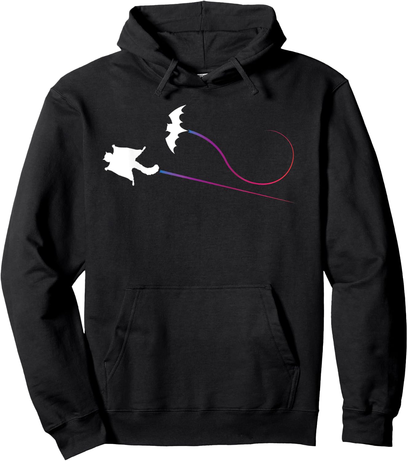 Flying Squirrel Bat Racing Hoodie - Hoodie | Black