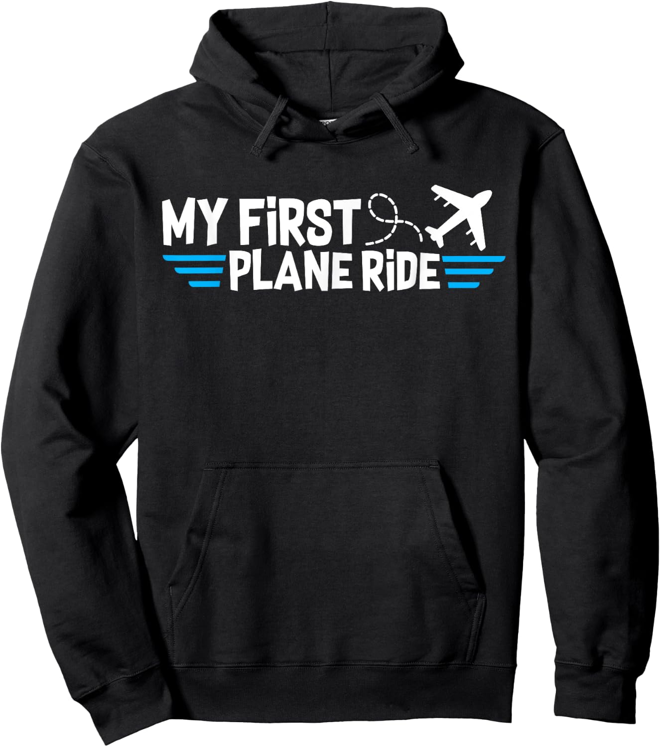 My first plane ride my 1st flight airplane Hoodie - Hoodie | Black