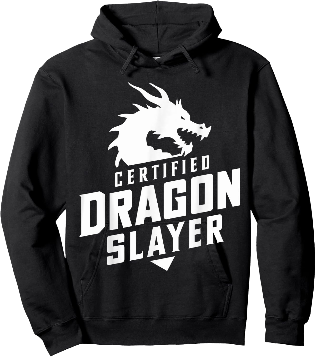 Renaissance Festival, Certified Dragon Slayer, Ren Faire Hoodie - Hoodie | Black