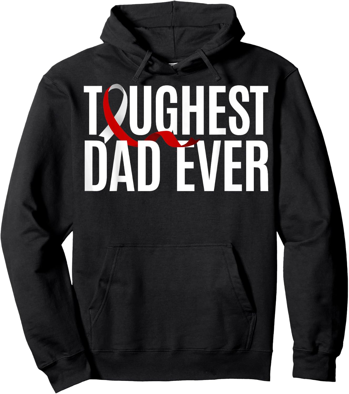 Toughest Dad Ever Squamous Cell Carcinoma Hoodie - Hoodie | Black