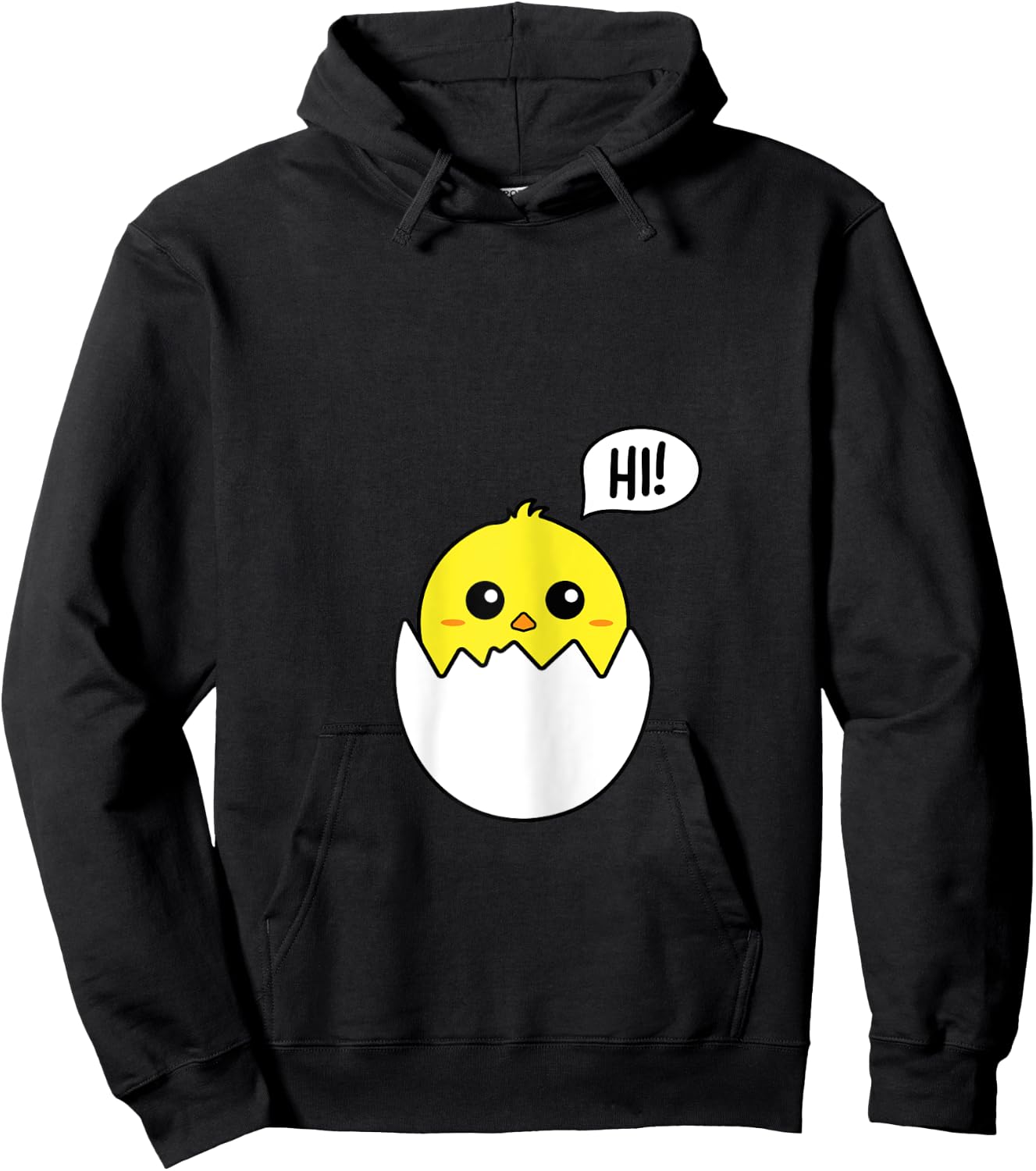 Pregnancy Announcement | Cute Baby Chicken forEaster Hoodie - Hoodie | Black