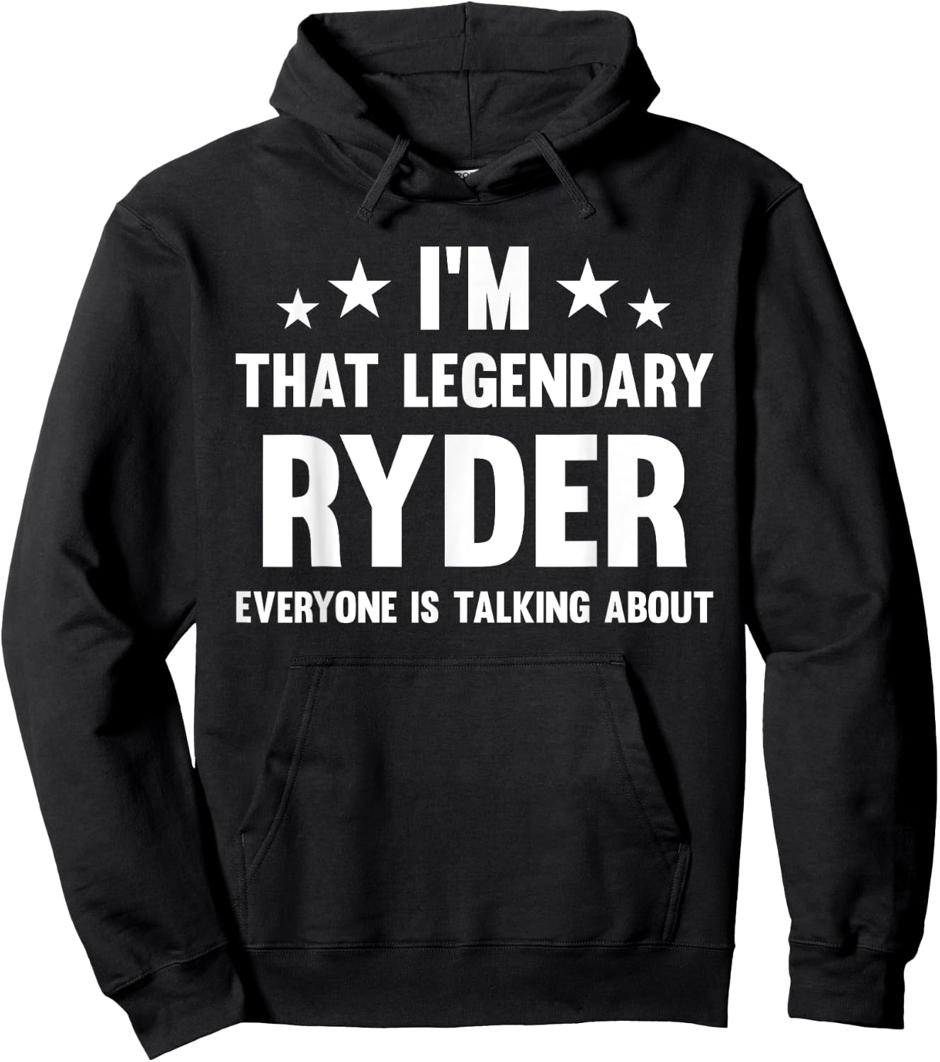Ryder Personal First Name I'm That Legendary Funny Ryder Hoodie - Hoodie | Black