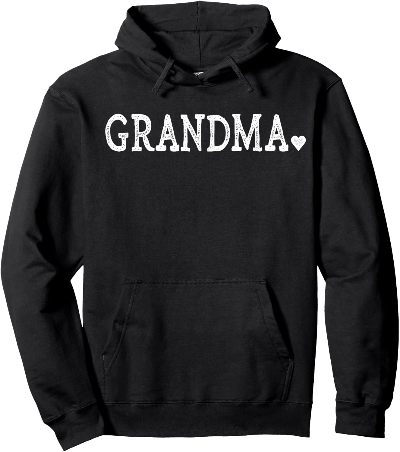 Grandma Gifts Design with Heart Love Grandma Hoodie - Hoodie | Black