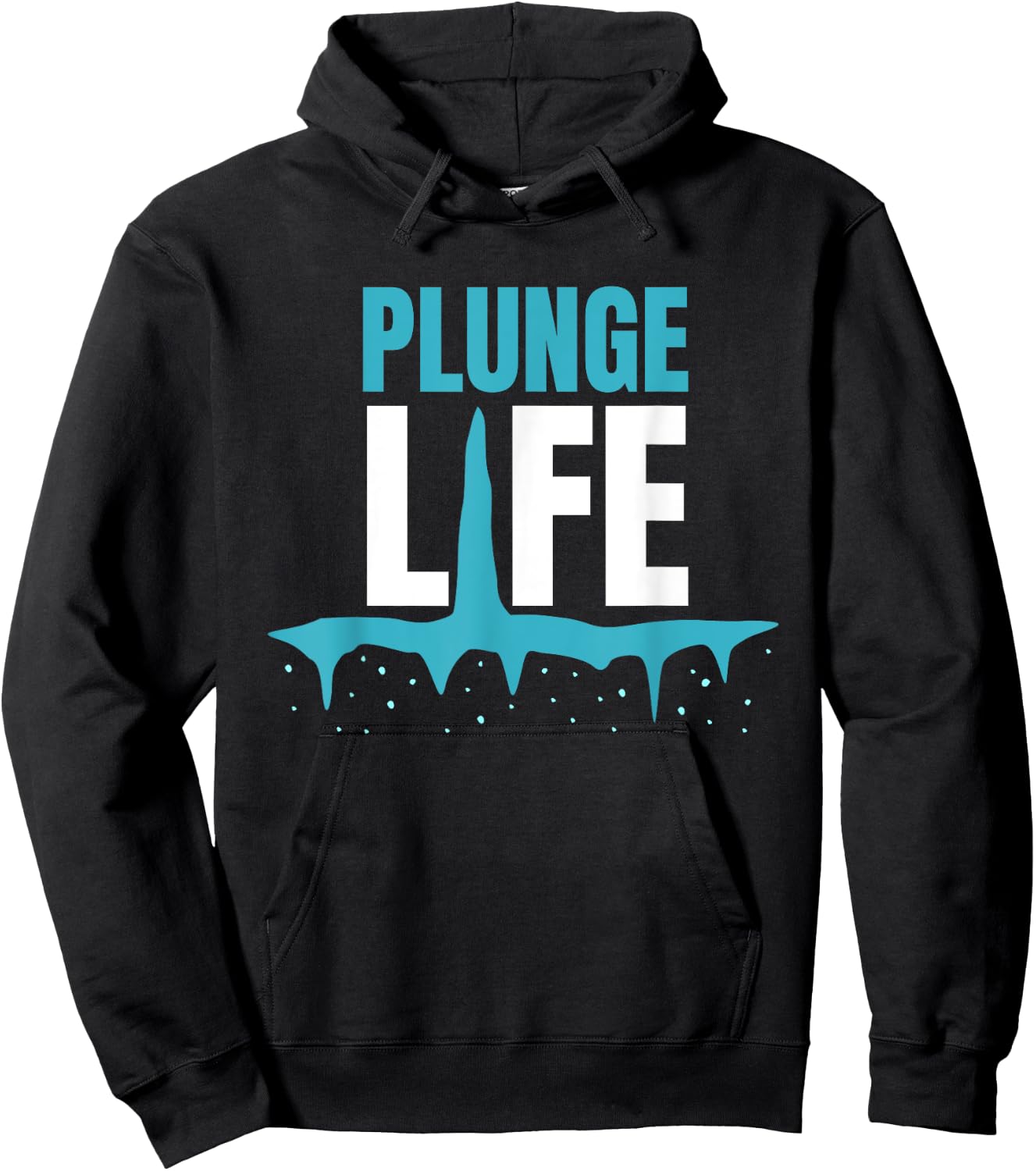 Plunge Life Ice Bath Cold Plunge Hoodie - Hoodie | Black