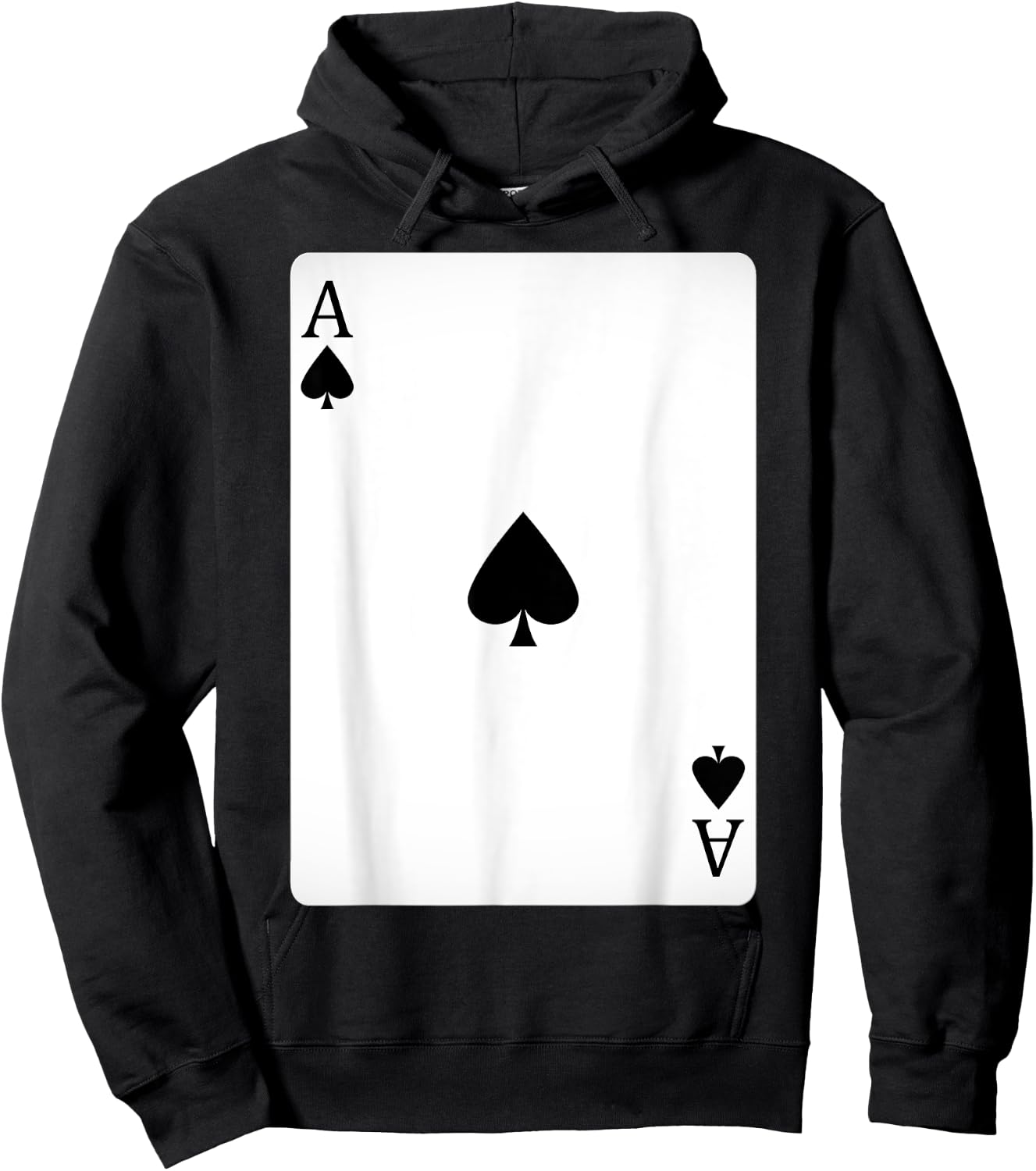Ace of Spades Playing Cards Shirt Easy Halloween Costume Hoodie - Hoodie | Black