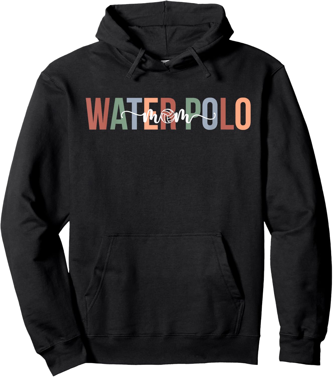 Water Polo Mom Boho Mom Of A Water Polo Player Mama Hoodie - Hoodie | Black