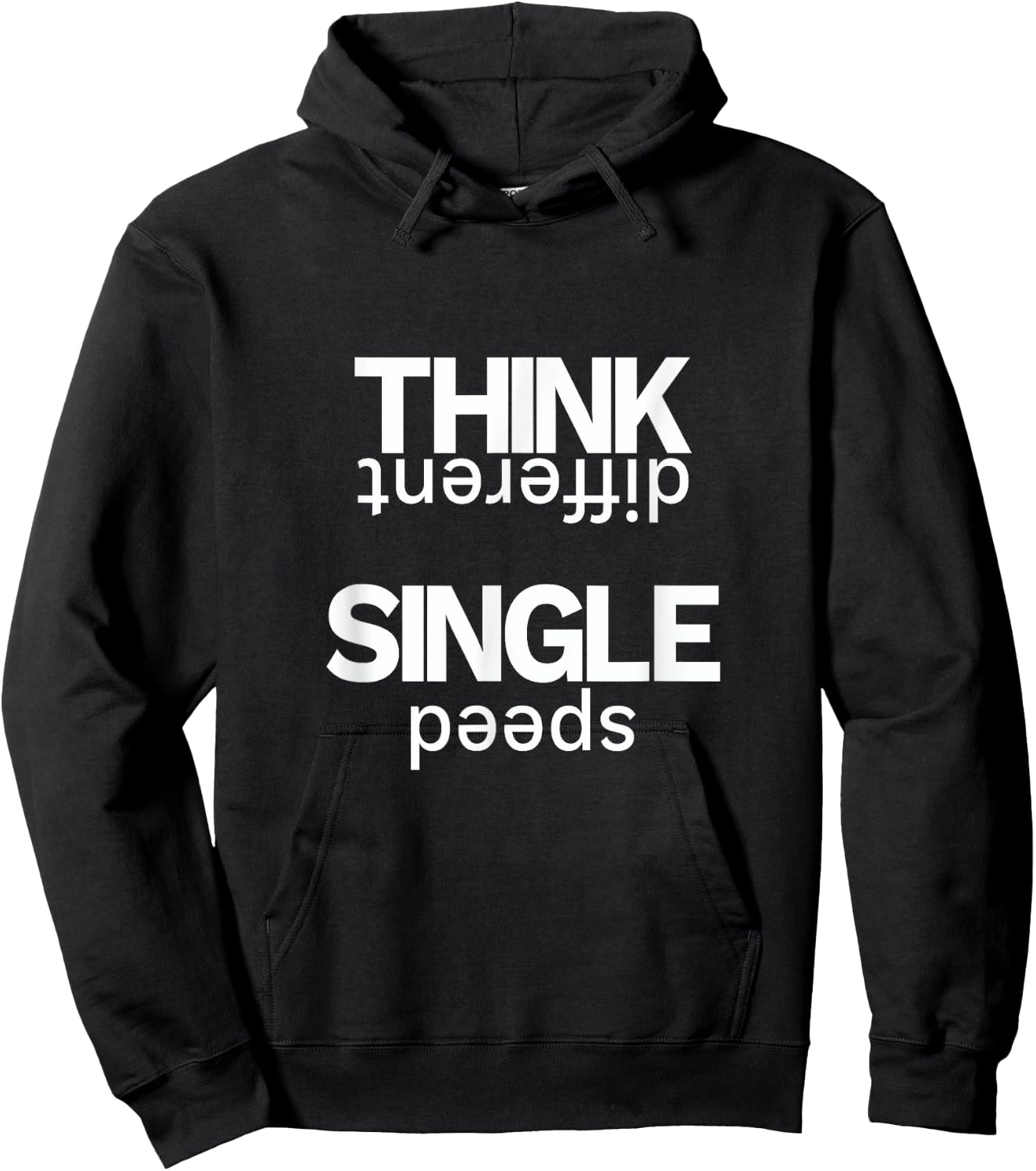 Single Speed Fixie Bike Hoodie - Hoodie | Black