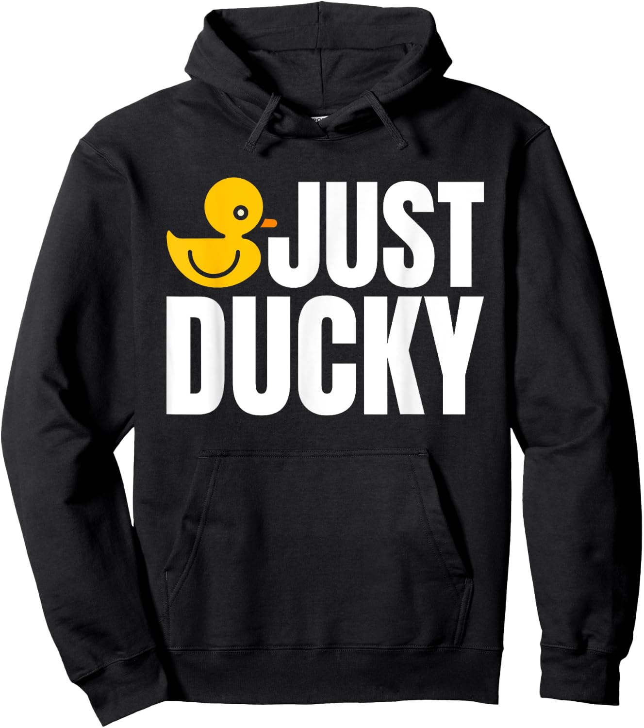 Just Ducky Rubber Duck Bath Duck Hoodie - Hoodie | Black