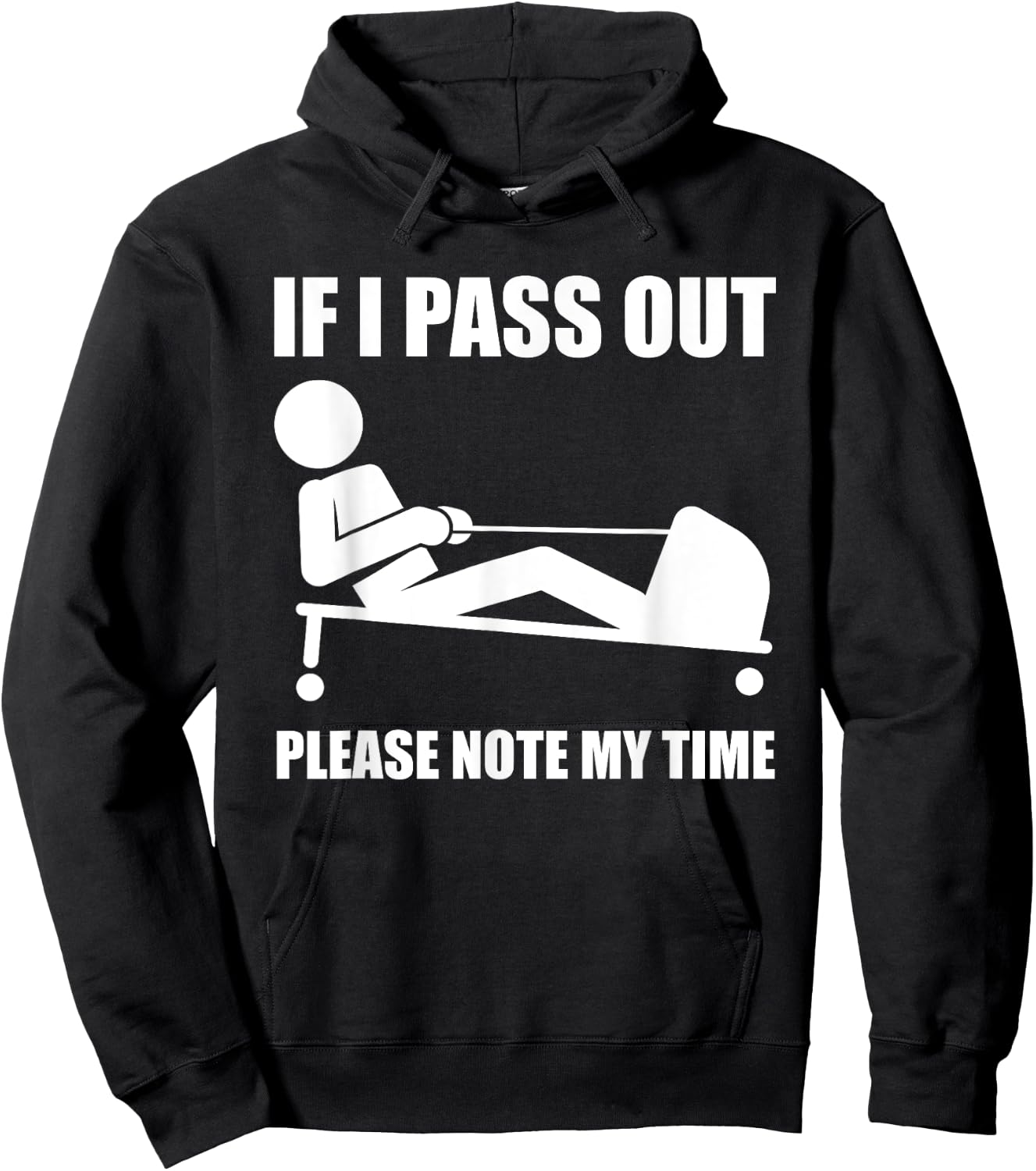 Awesome Workout Fitness Enthusiasts Gift Men Women Funny Ergometer Rowing Exercise ERG Machine Lover Gag Outfit Hoodie - Hoodie | Black