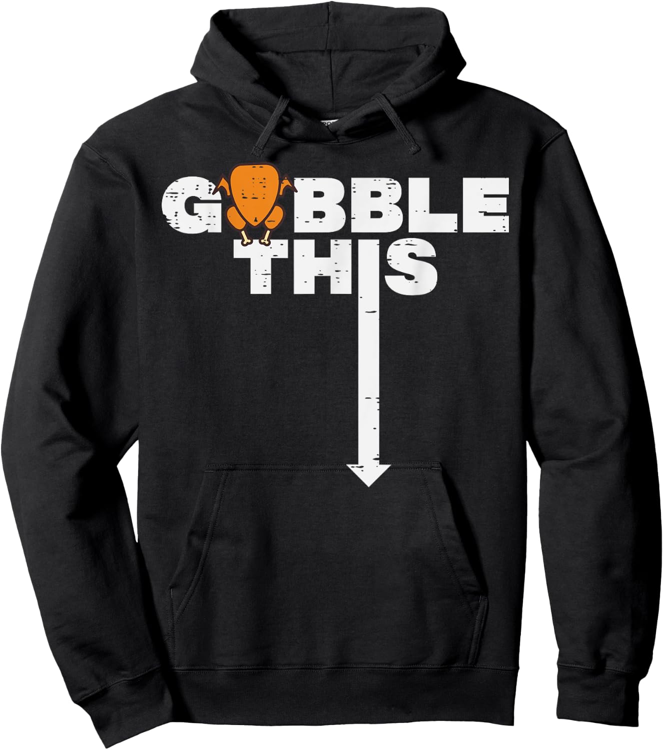 Thanksgiving Gobble This Funny Turkey Adult Humor Dad Men Hoodie - Hoodie | Black