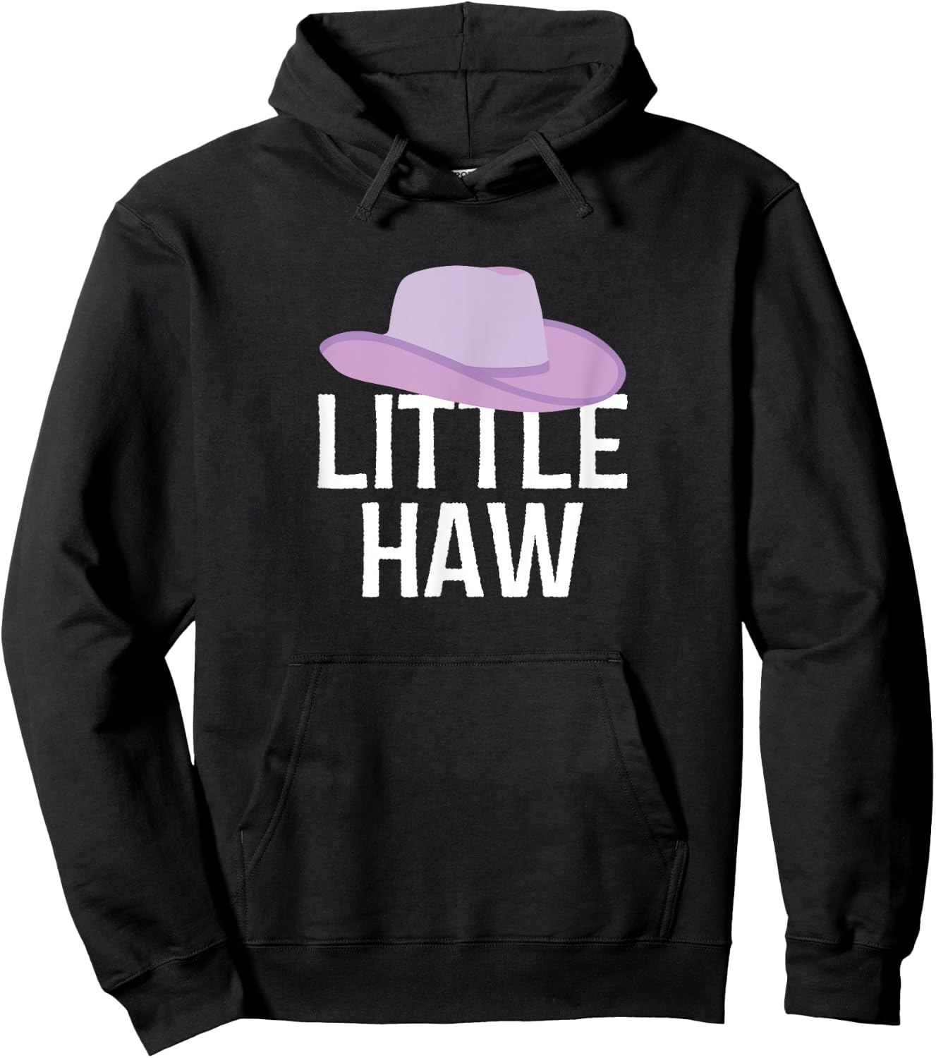 Country Western Theme Sorority Reveal Little Haw Cowgirl Hat Hoodie - Hoodie | Black
