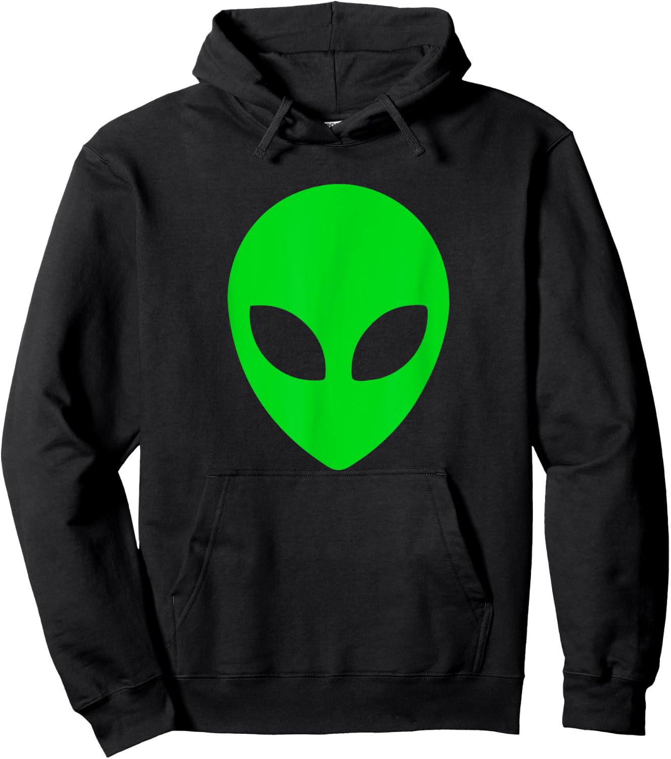 Alien Lover UFO Green Alien Head Cool Alien Hoodie - Hoodie | Black