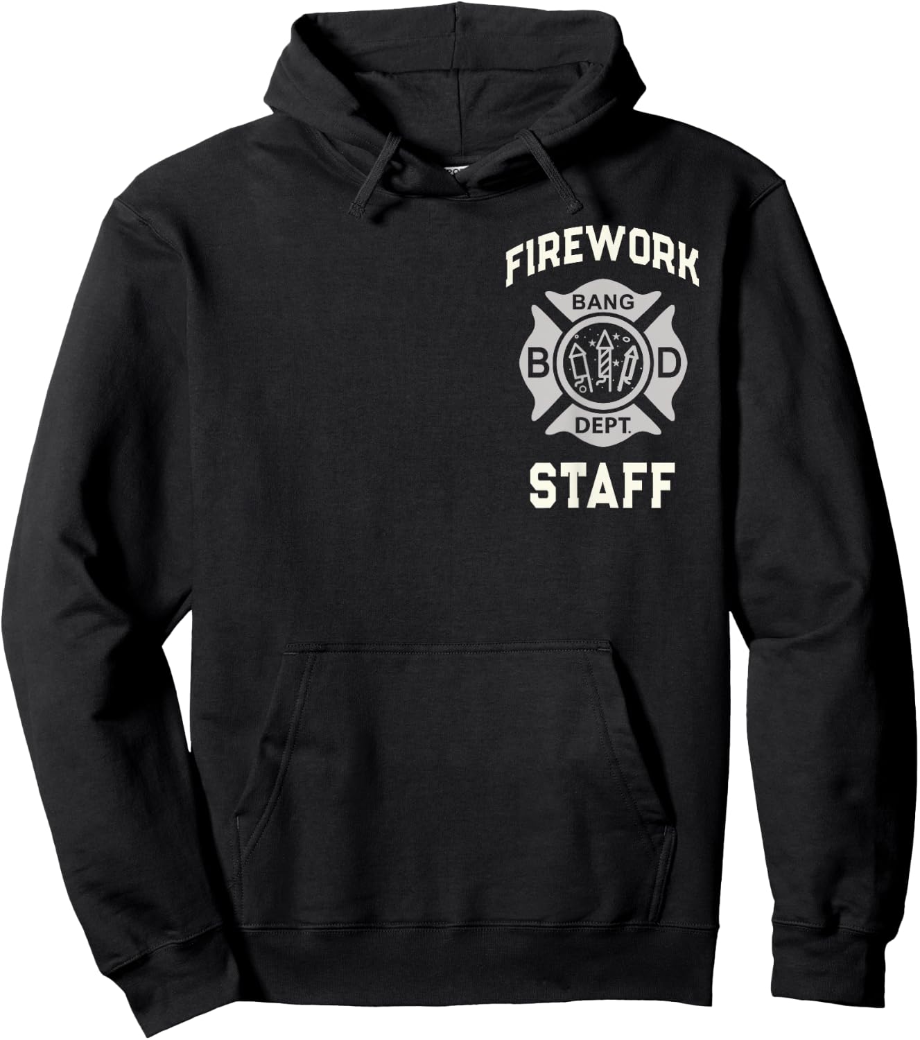 Funny FIREWORK STAFF 4th of July Squad Safety Director Red Hoodie - Hoodie | Black