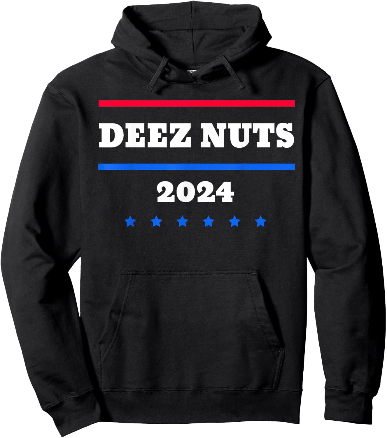 Deez Nuts 2024 Meme Campaign Hoodie - Hoodie | Black