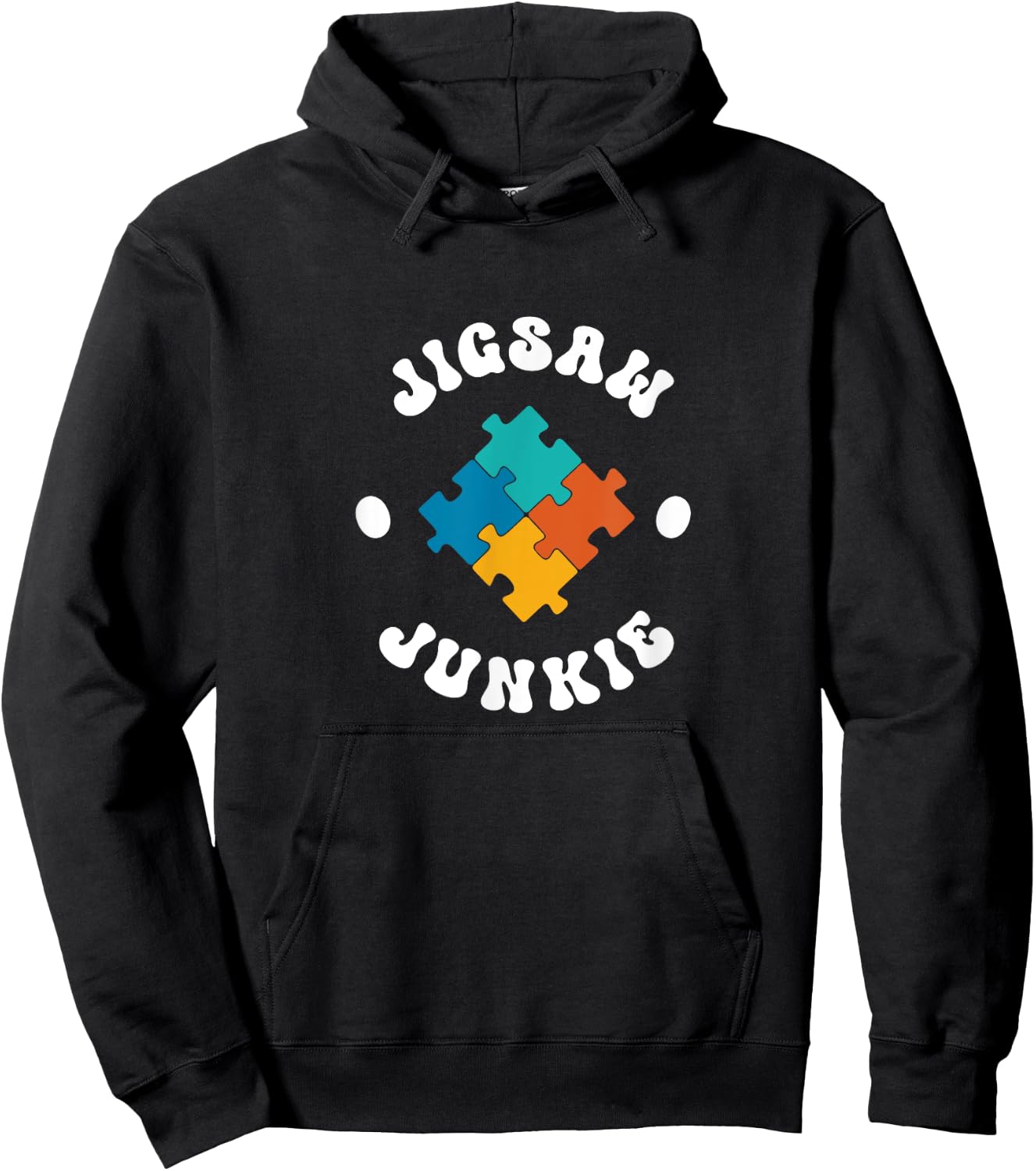Jigsaw Junkie Hoodie - Hoodie | Black