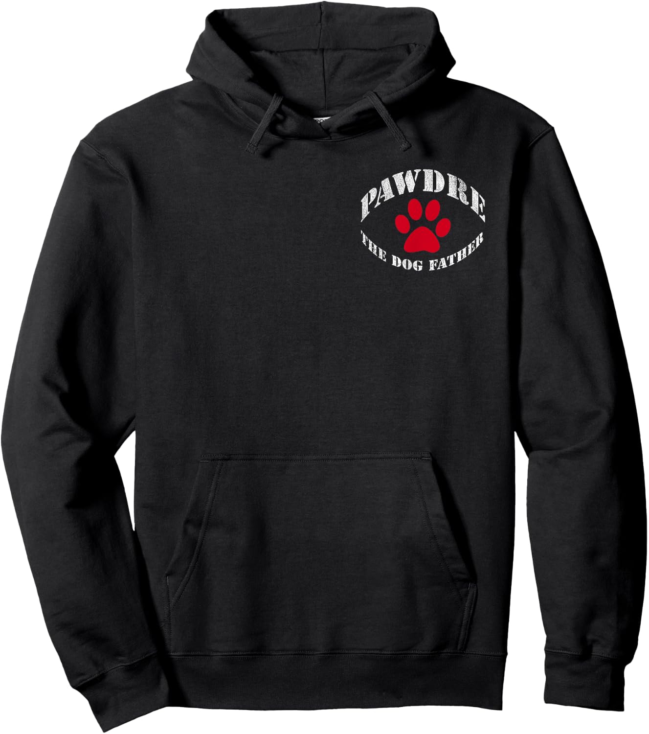 PAWDRE, The Dog Father, Dog Dad Fathers Day Women Hoodie - Hoodie | Black