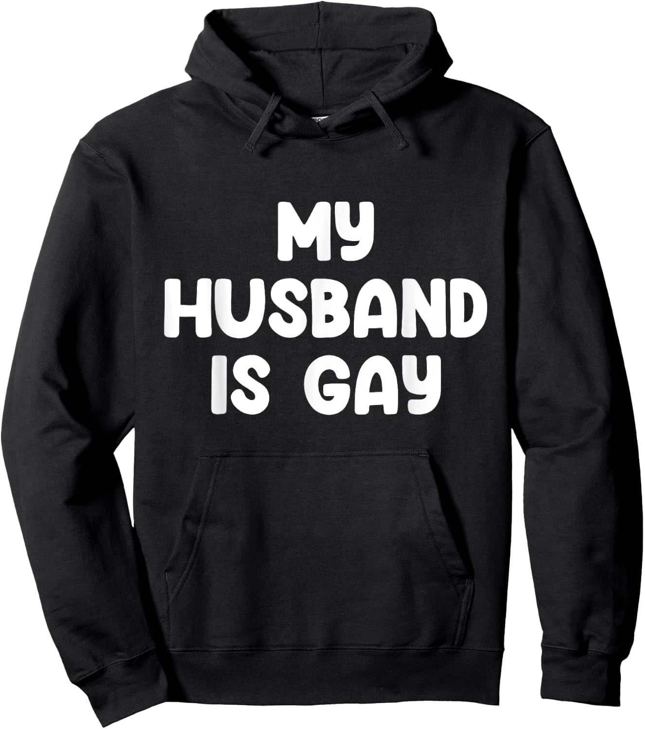 My Husband Is Gay Hoodie - Hoodie | Black