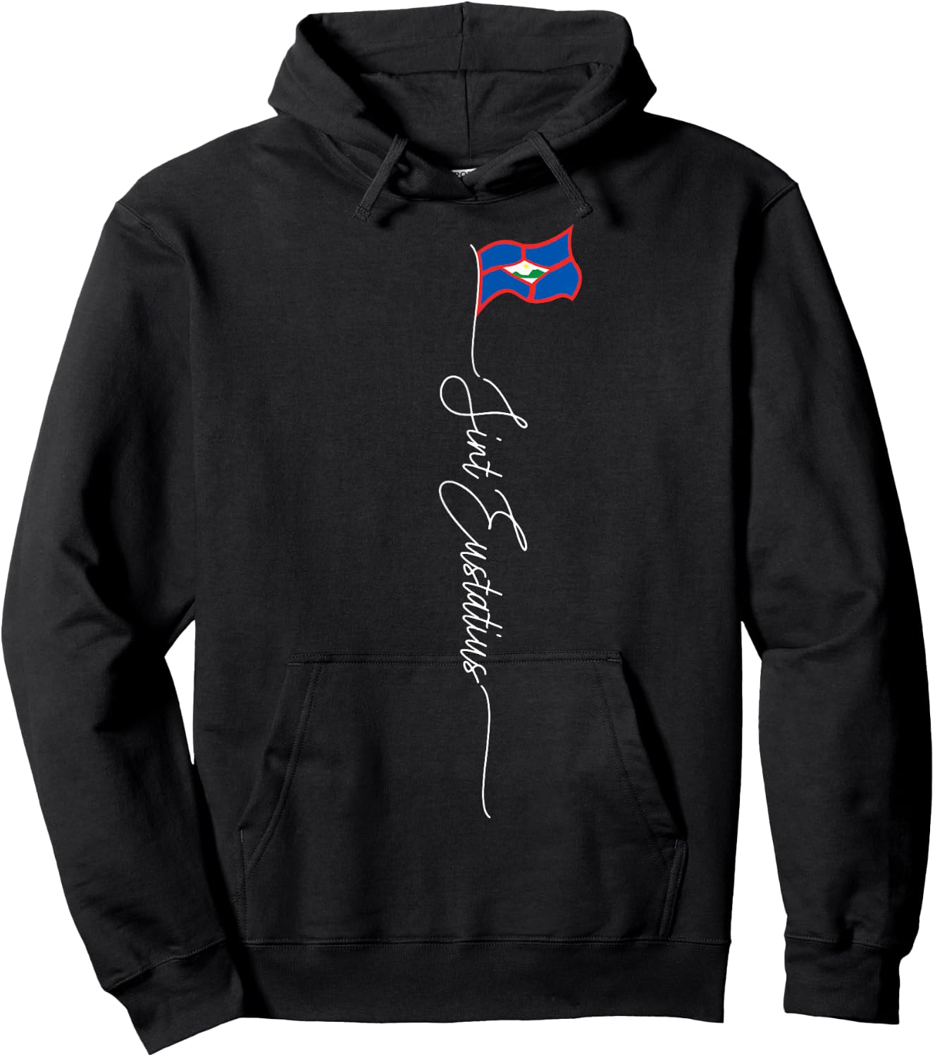 Sint Eustatius Statia St Eustatius Caribbean Patriotic Flag Hoodie - Hoodie | Black