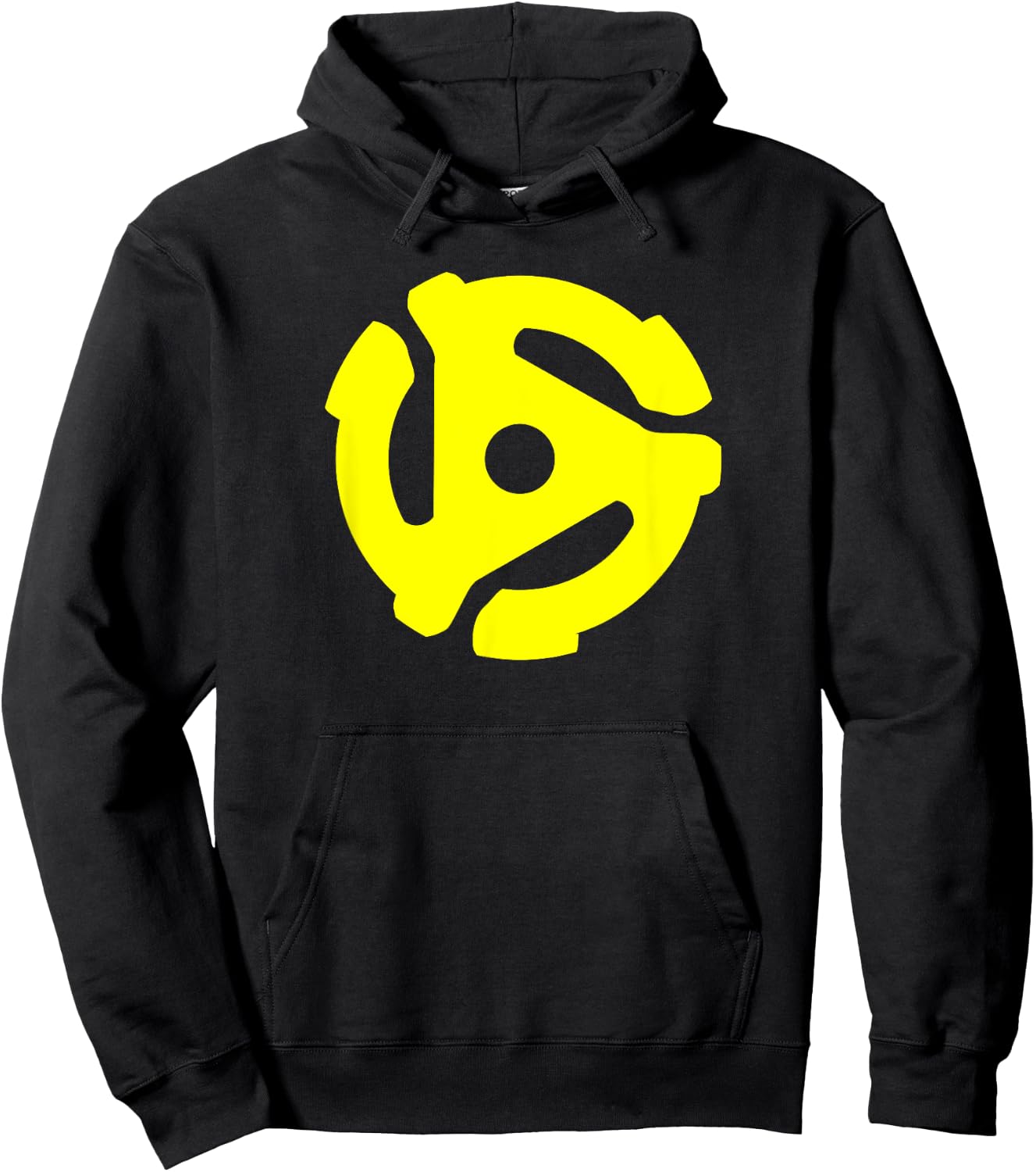 45 RPM Adapter Vinyl Music Authentic Sounds Hoodie - Hoodie | Black