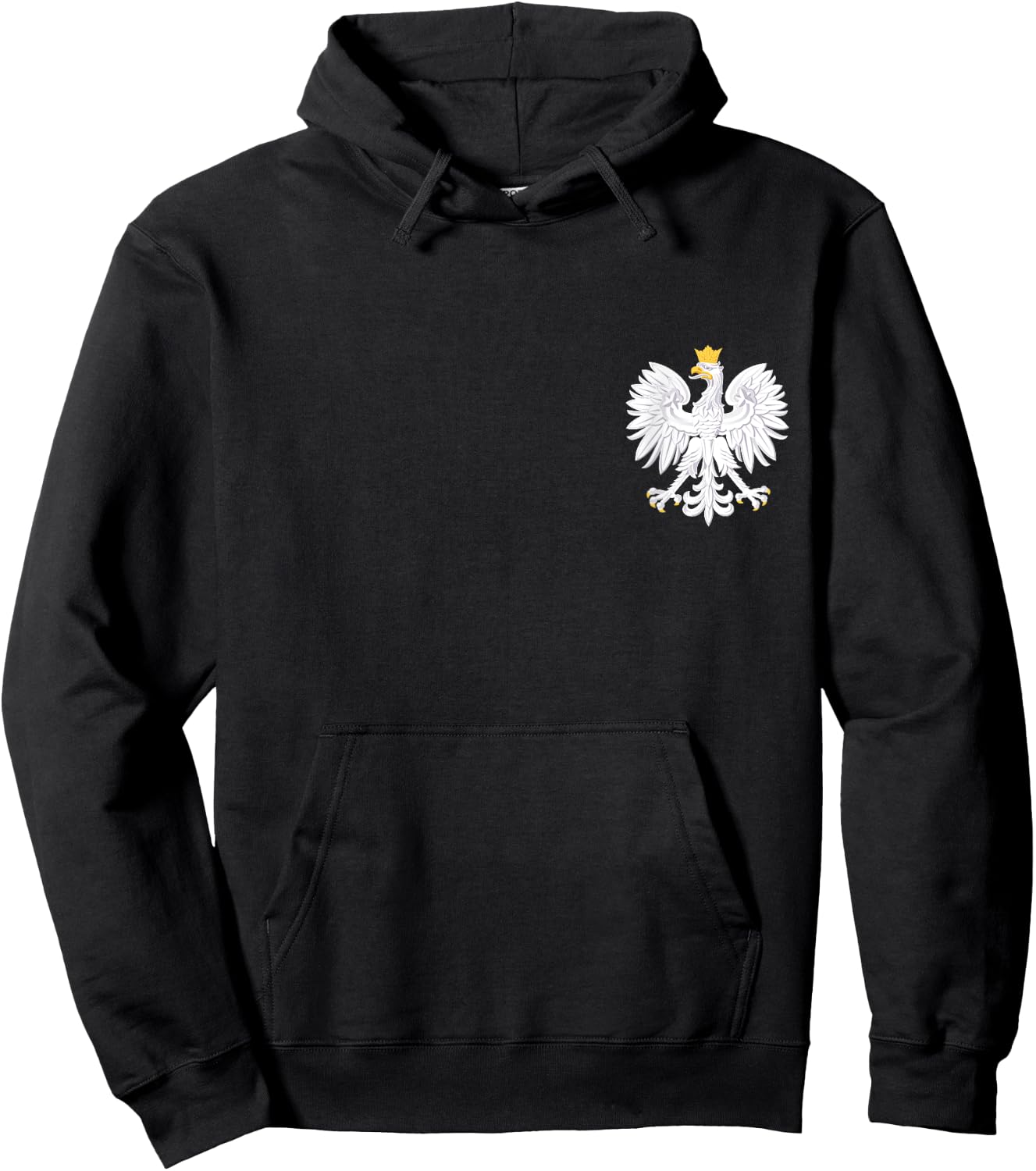 Poland Flag Pride Eagle Polish Roots Polska Hoodie - Hoodie | Black