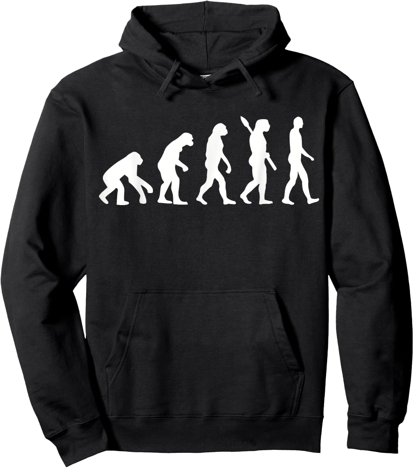 Human evolution Hoodie - Hoodie | Black
