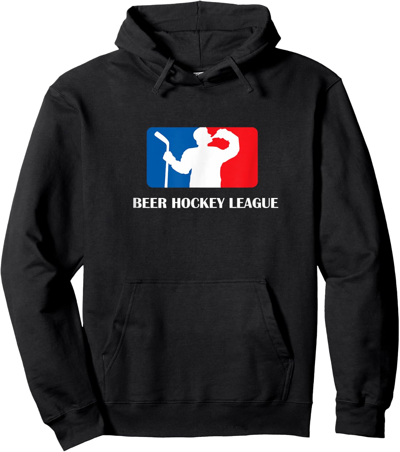Beer Hockey League Adults Hoodie - Hoodie | Black