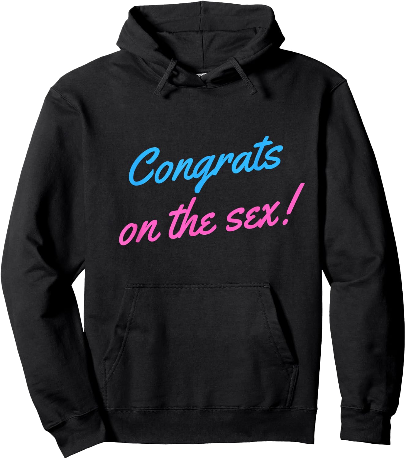 Congrats on the Sex Funny Gender Reveal Hoodie - Hoodie | Black