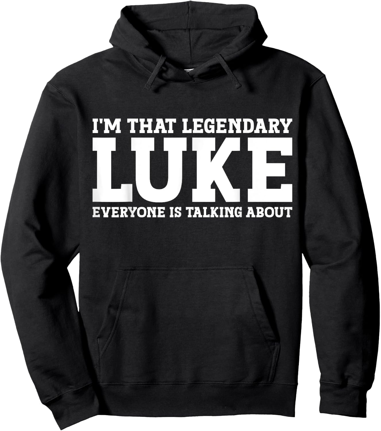 Luke Surname Funny Team Family Last Name Luke Hoodie - Hoodie | Black