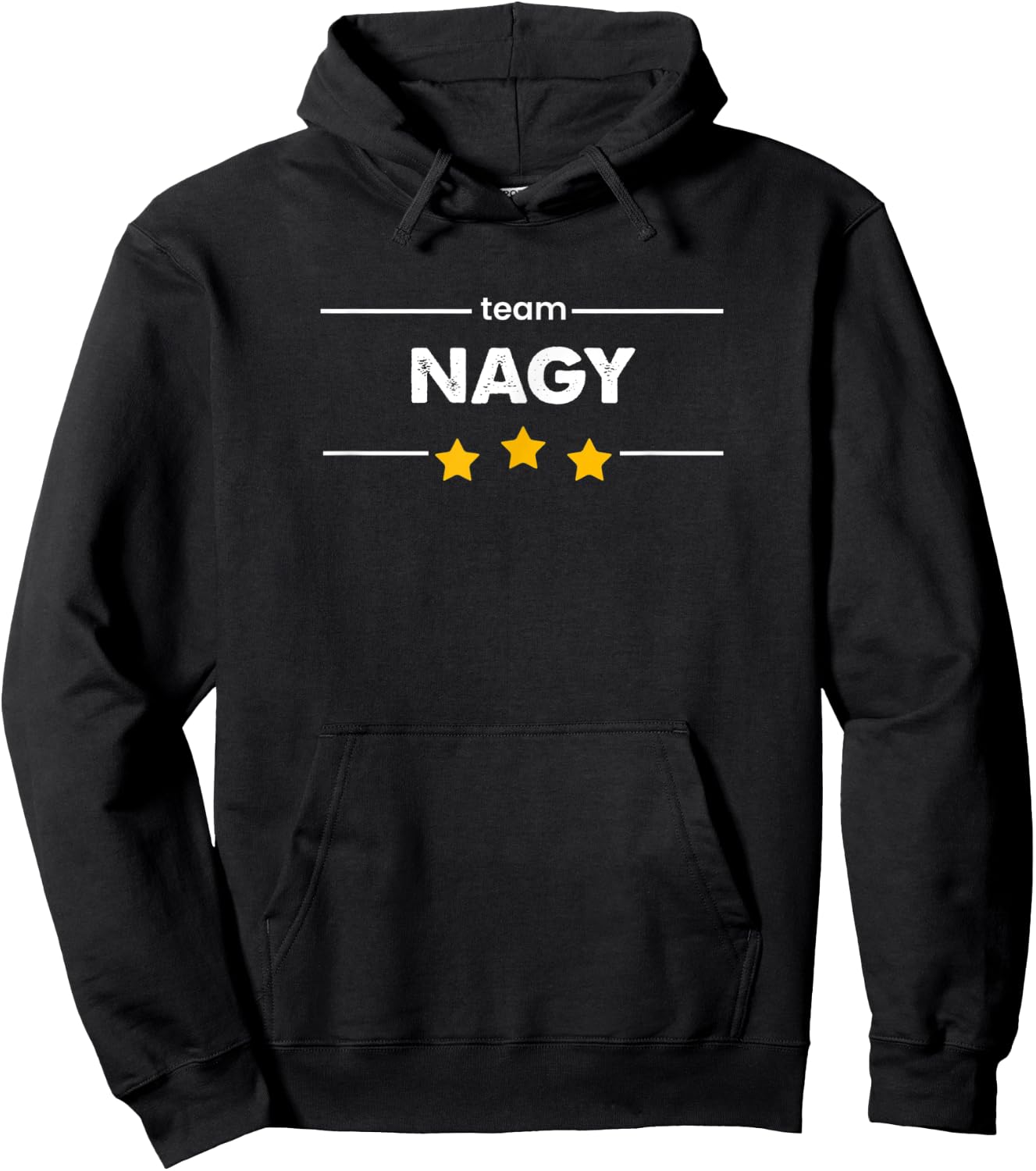 Family Name Surname or First Name | TEAM NAGY Hoodie - Hoodie | Black