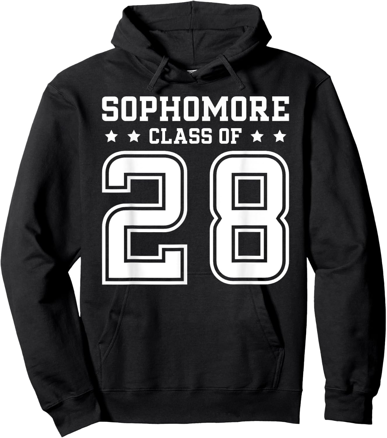Sophomore Class Of 2028 Back to School Sophomore 2028 Hoodie - Hoodie | Black