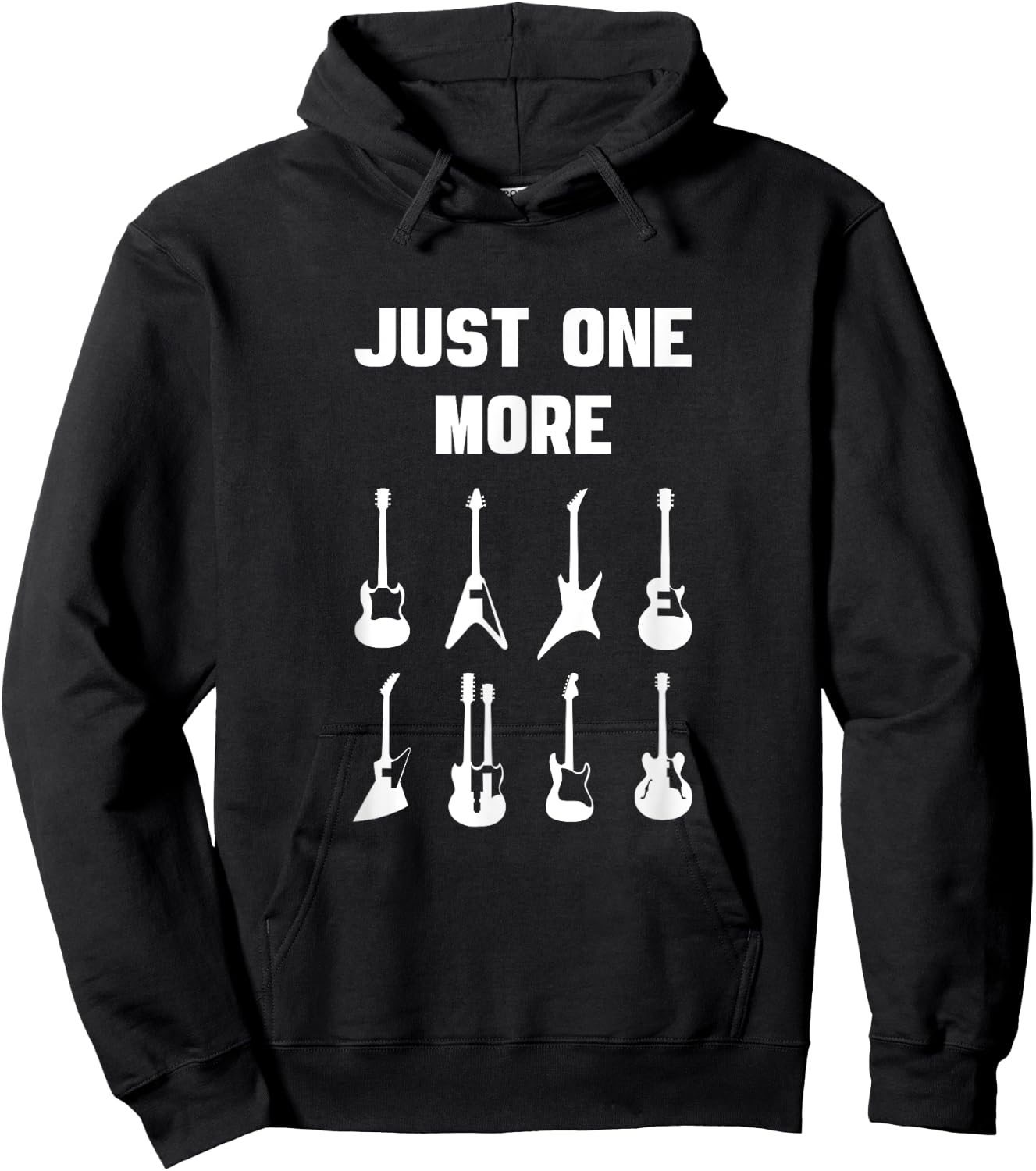 Guitar Player T Shirts - Just One More Guitar I Promise Hoodie - Hoodie | Black