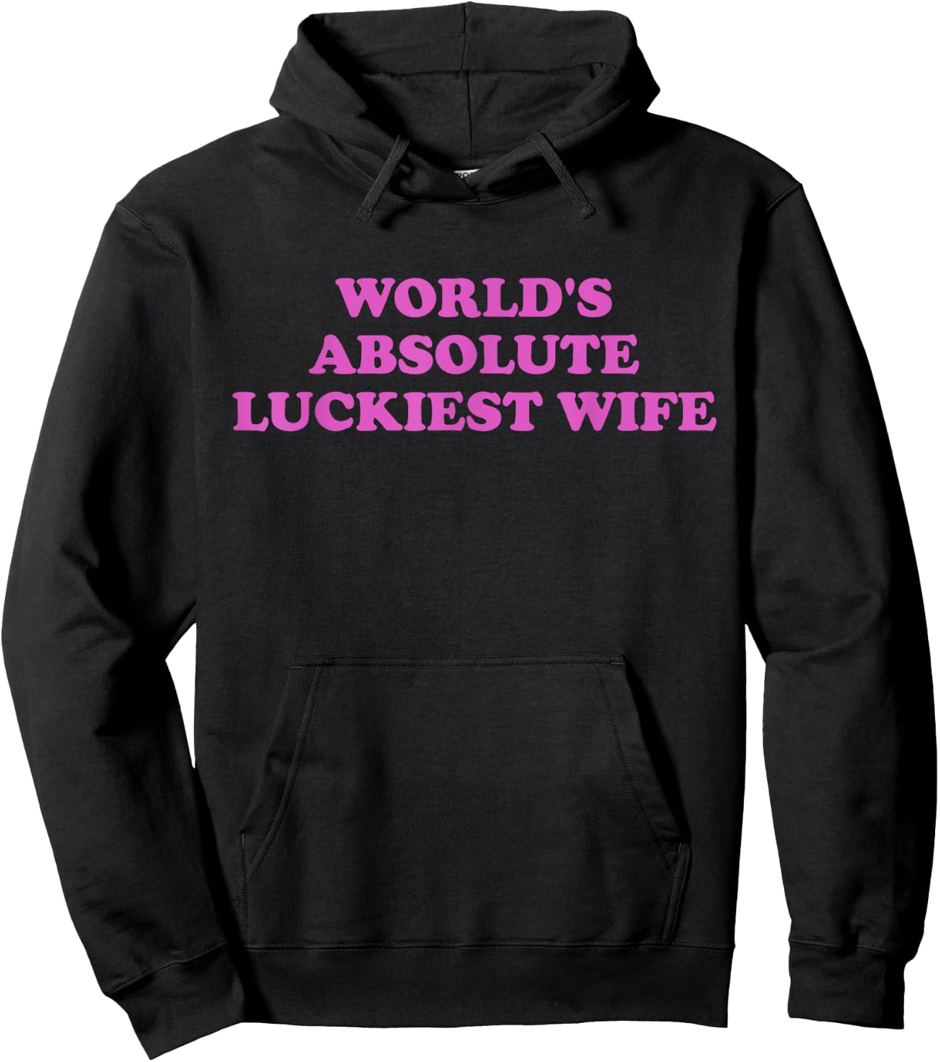 World's Absolute Luckiest Wife Hoodie - Hoodie | Black