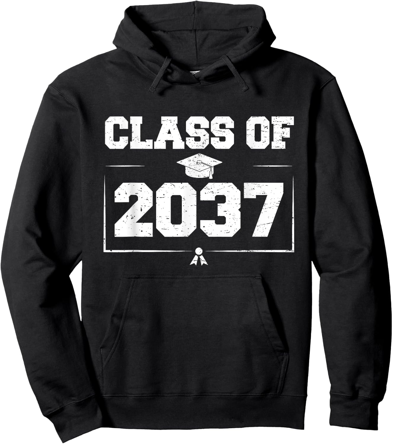 Class of 2037 Grow With Me Back to School Graduation 2037 Hoodie - Hoodie | Black
