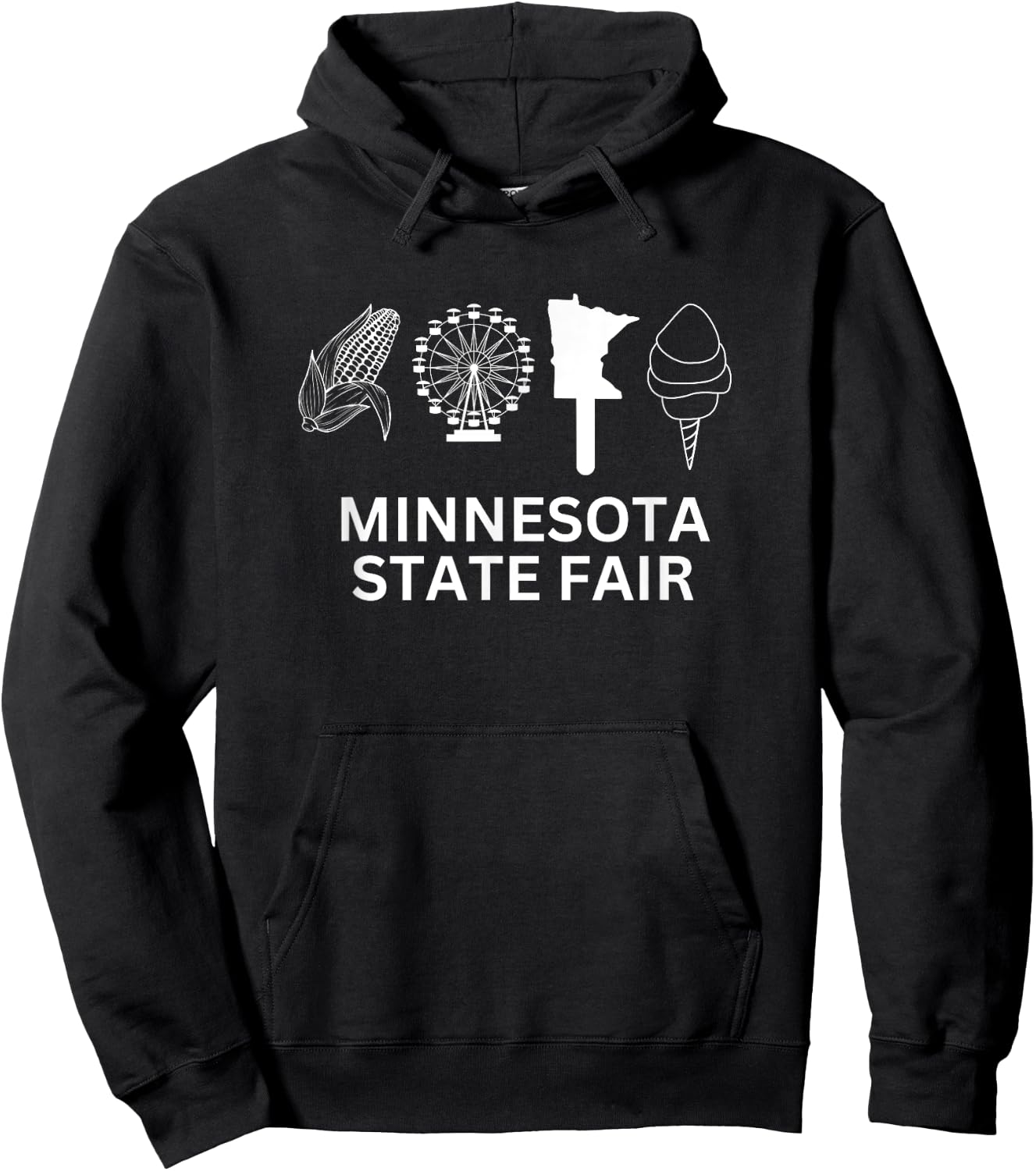 Minnesota State Fair Food Hoodie - Hoodie | Black