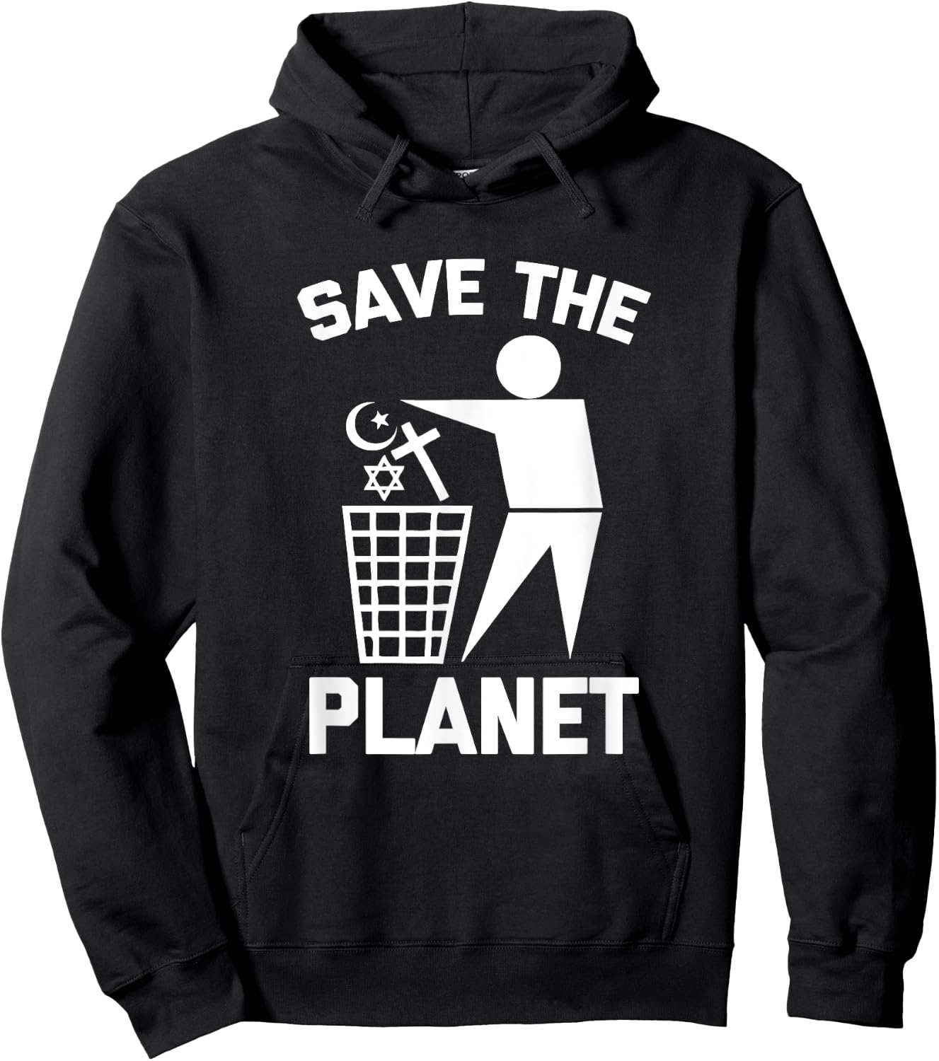 Save The Planet funny saying novelty religion atheist Hoodie - Hoodie | Black