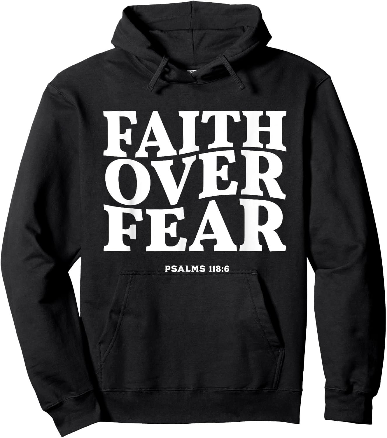 Faith Over Fear for , ,Teens,Kids.Christian Hoodie - Hoodie | Black
