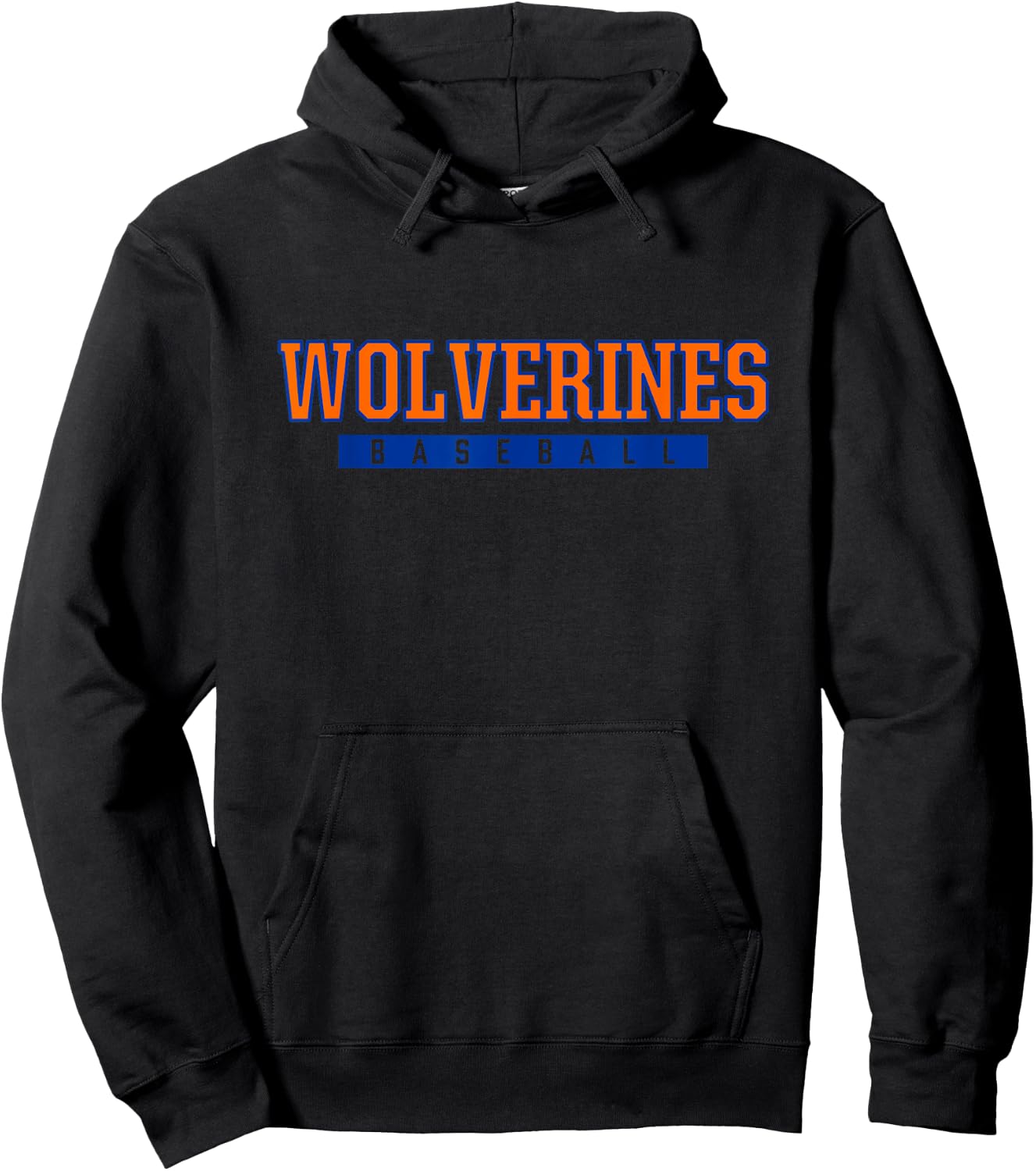 Woodstown Wolverines Baseball Hoodie - Hoodie | Black