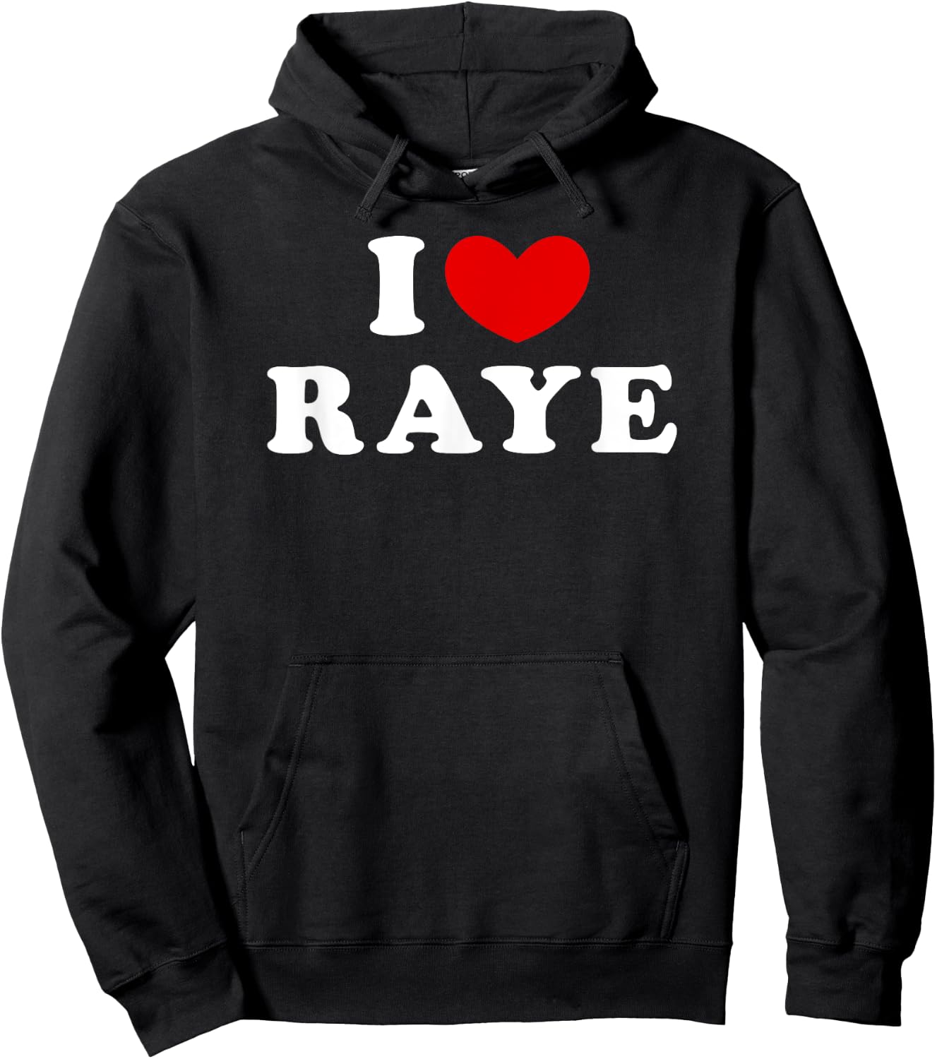 I Love Raye, I Heart Raye Hoodie - Hoodie | Black