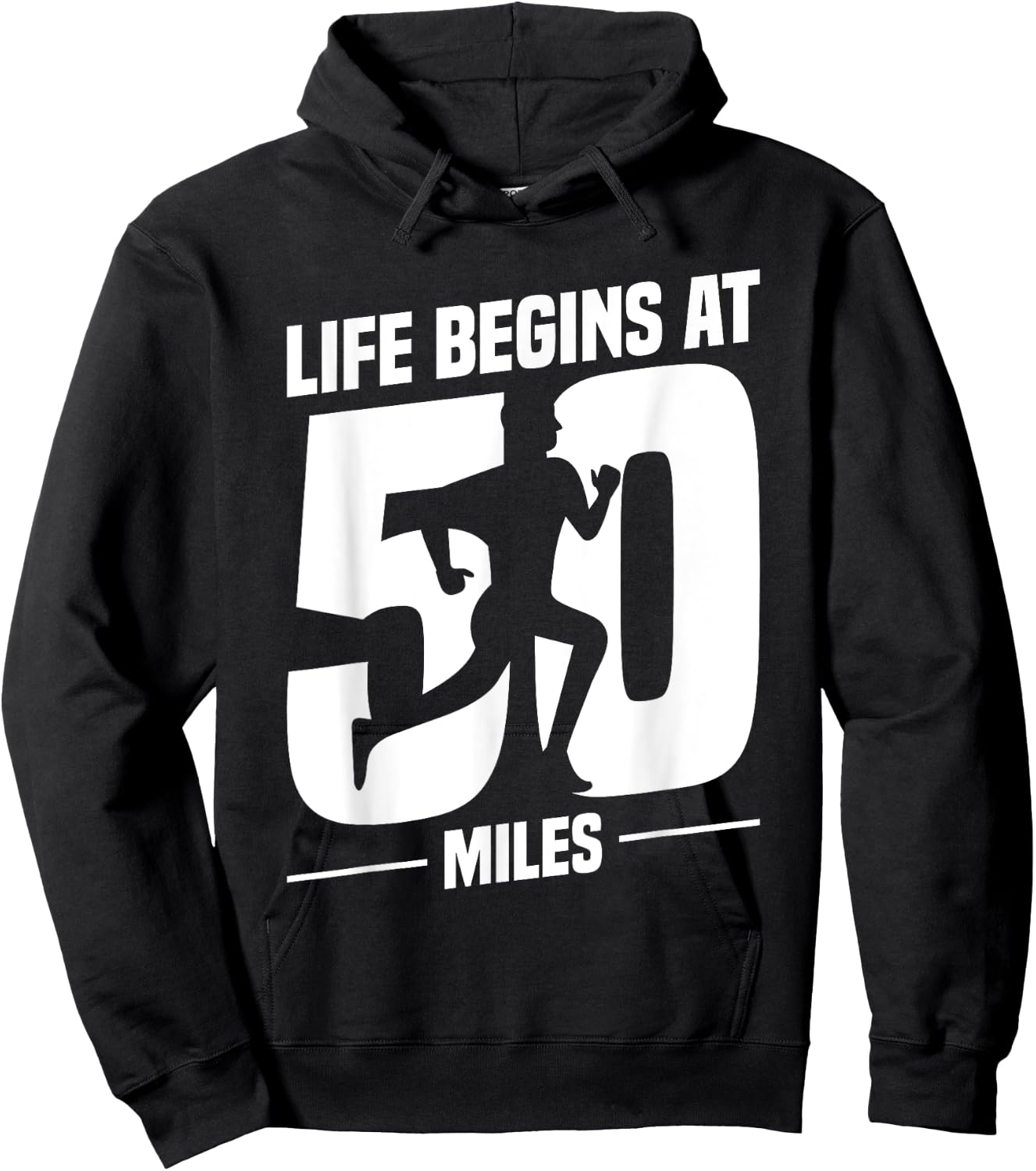 50 Miles Ultrarunning Ultra Marathon Runner Ultramarathon Hoodie - Hoodie | Black