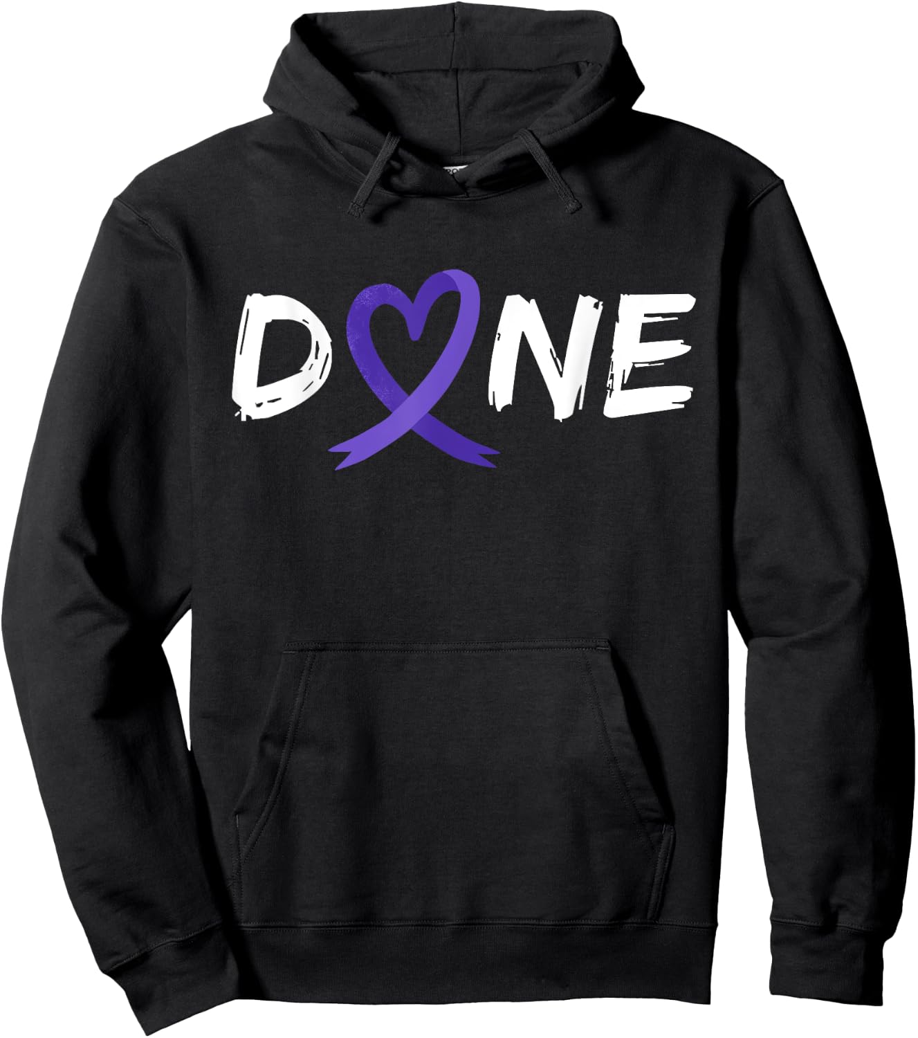 Done Last Day Of Radiation Chemo Pancreatic Cancer Heart Hoodie - Hoodie | Black