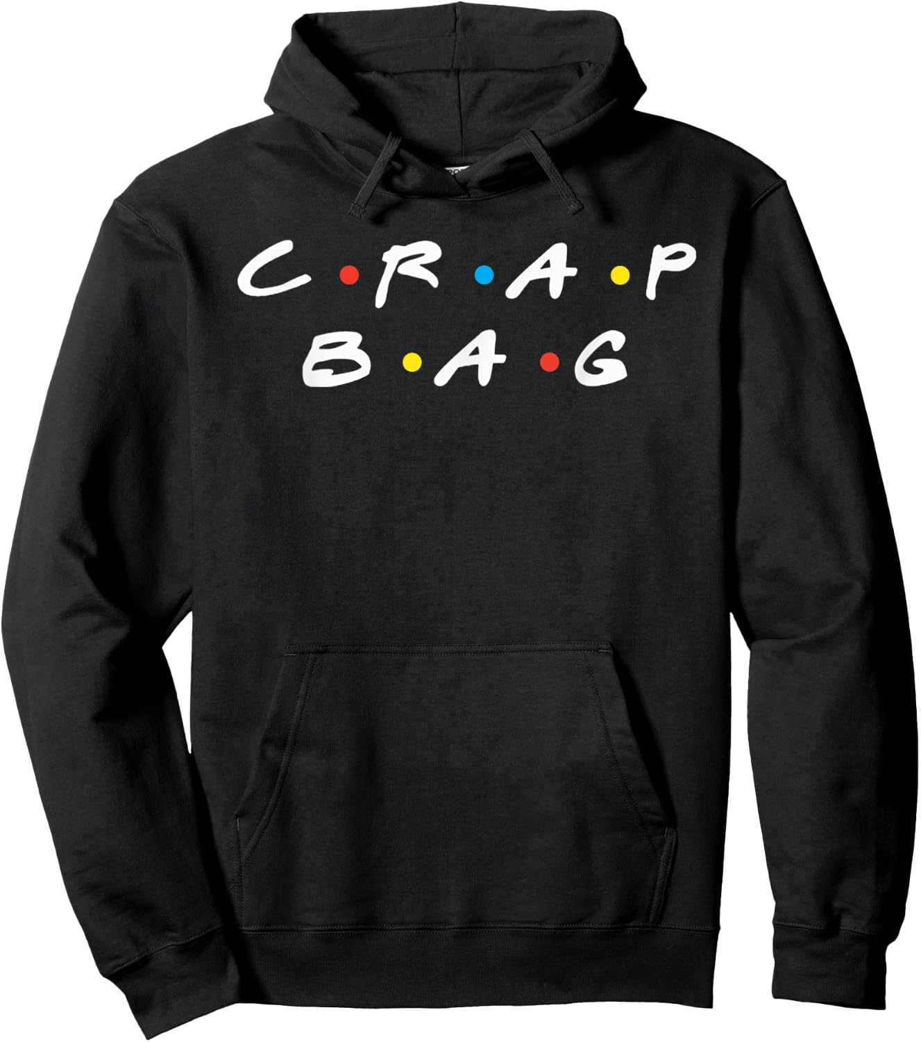 Funny Crap Bag Shirt Gift Black Retro Mother's Day Hoodie - Hoodie | Black