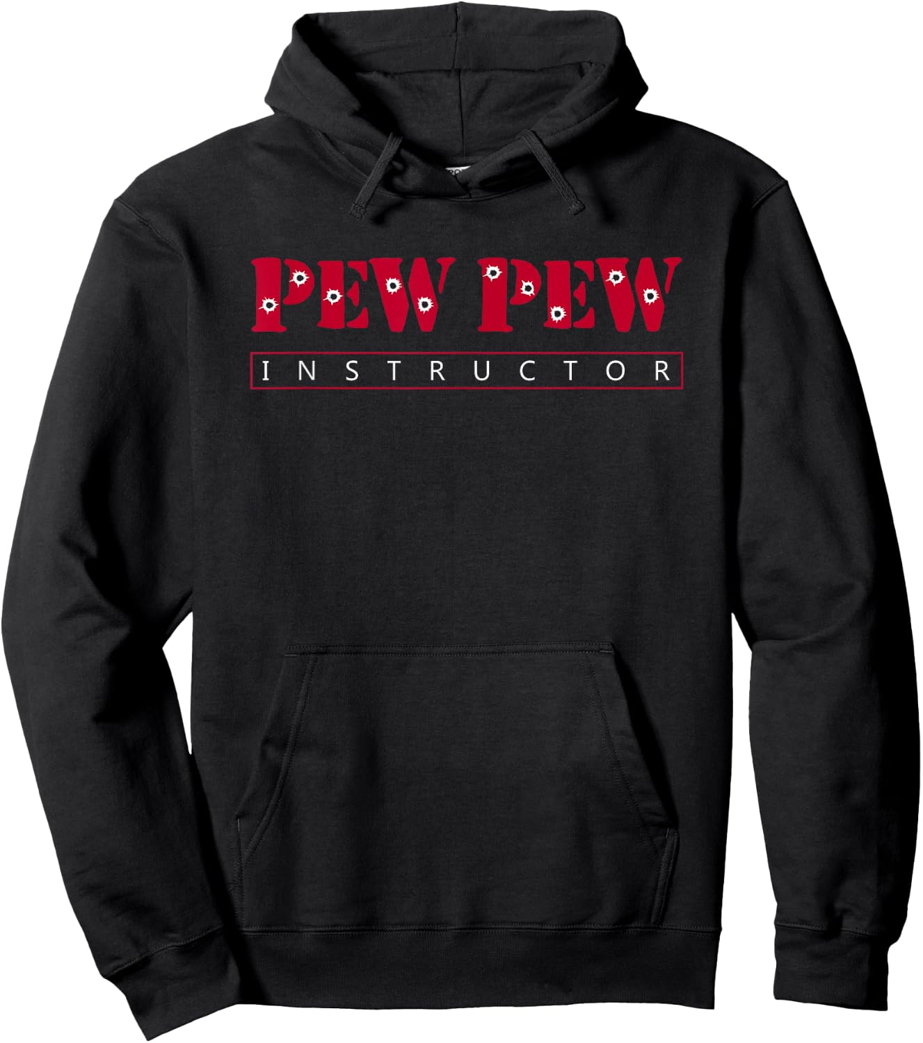 Firearms Funny Pew-Pew Instructor Hoodie - Hoodie | Black