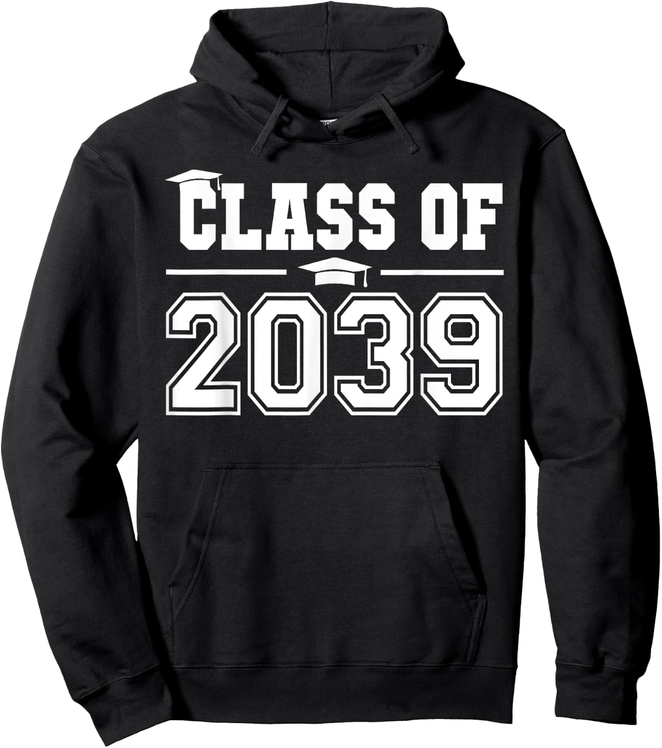Class of 2039 Grow With Me First Day of School Graduation Hoodie - Hoodie | Black