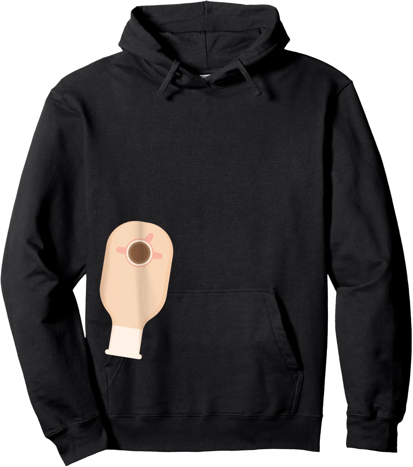Funny Diverticulitis Bowel Cancer, IBD Ostomy Colostomy Bag Hoodie - Hoodie | Black