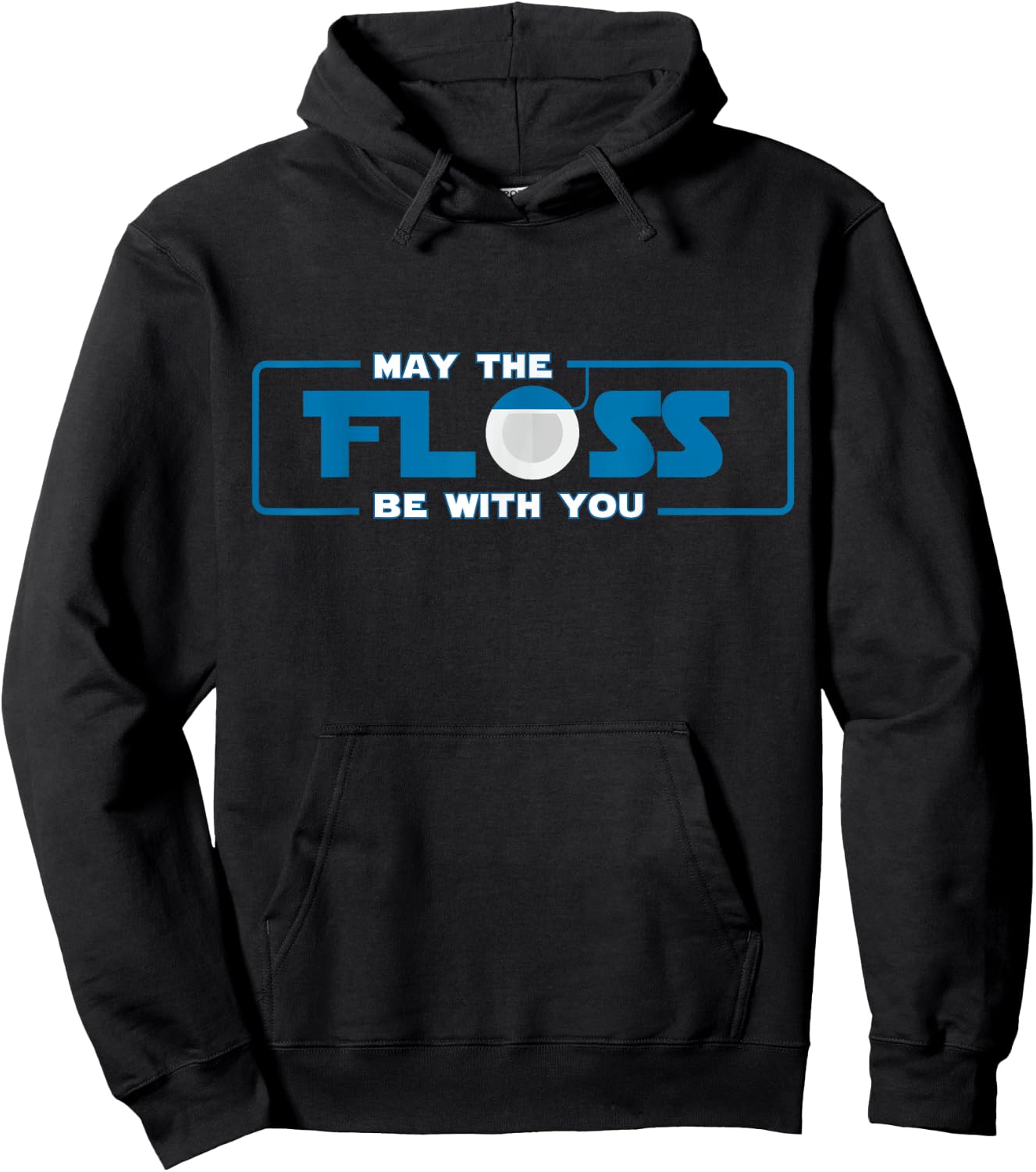 Funny Dentist Gift May The Floss Be With You Women Hoodie - Hoodie | Black