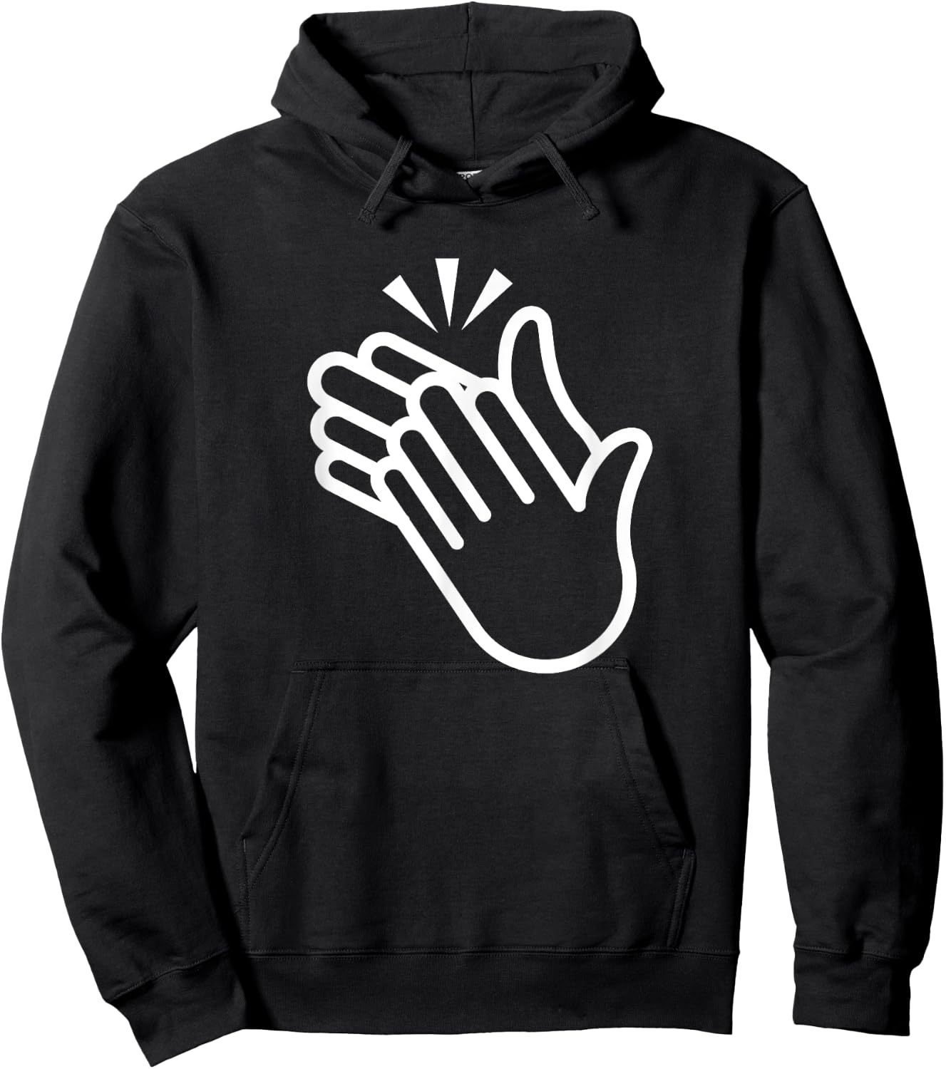 Clapping Hands, Funny, Jokes, Sarcastic Hoodie - Hoodie | Black